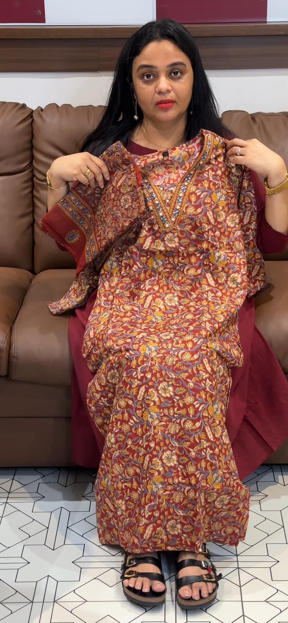 PRINTED TOP, BOTTOM AND DUPATTA - IHA 35511
