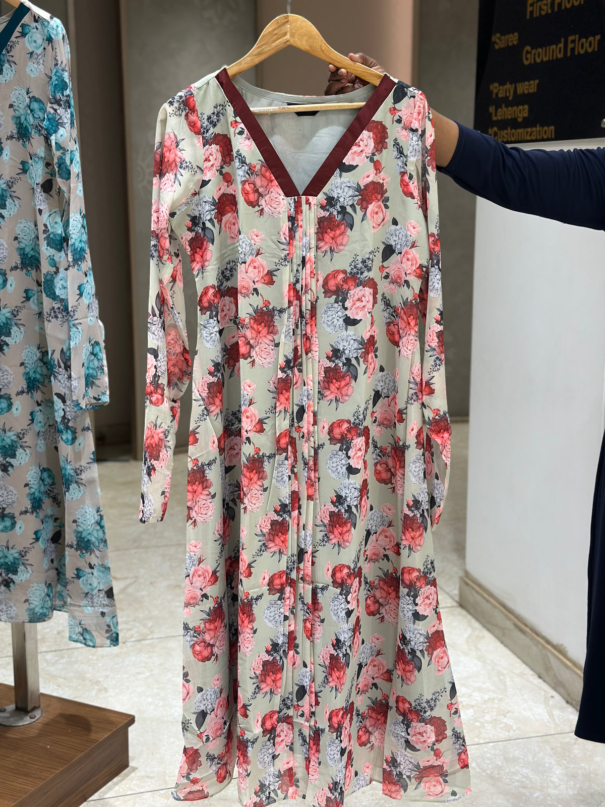PRINTED LONG TOPS - IHA 36013