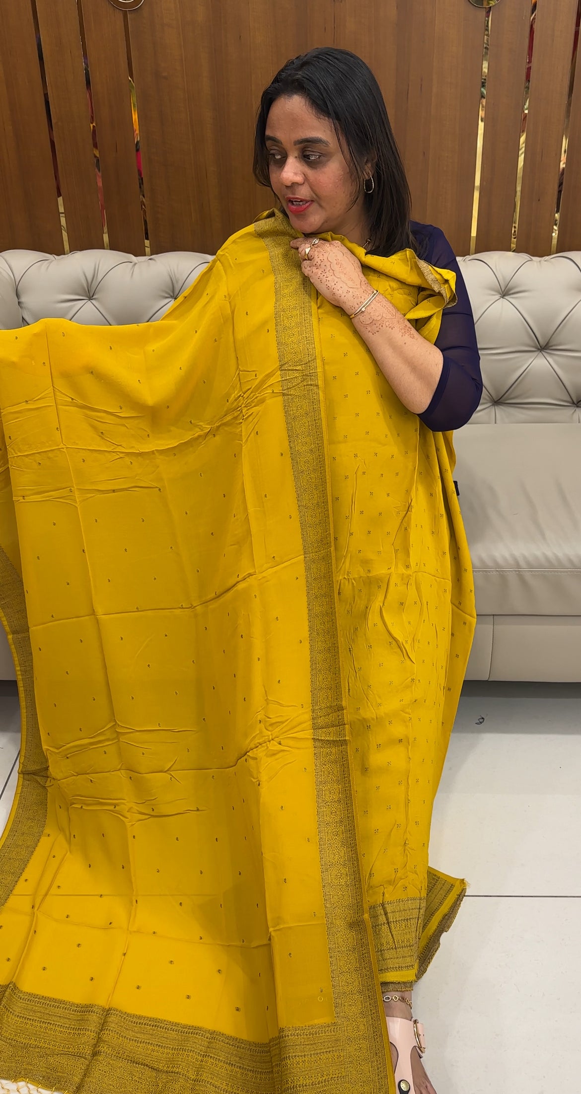 VISCOSE GEORGETTE UNSTITCHED SALWAR SUITS - IHA 27550