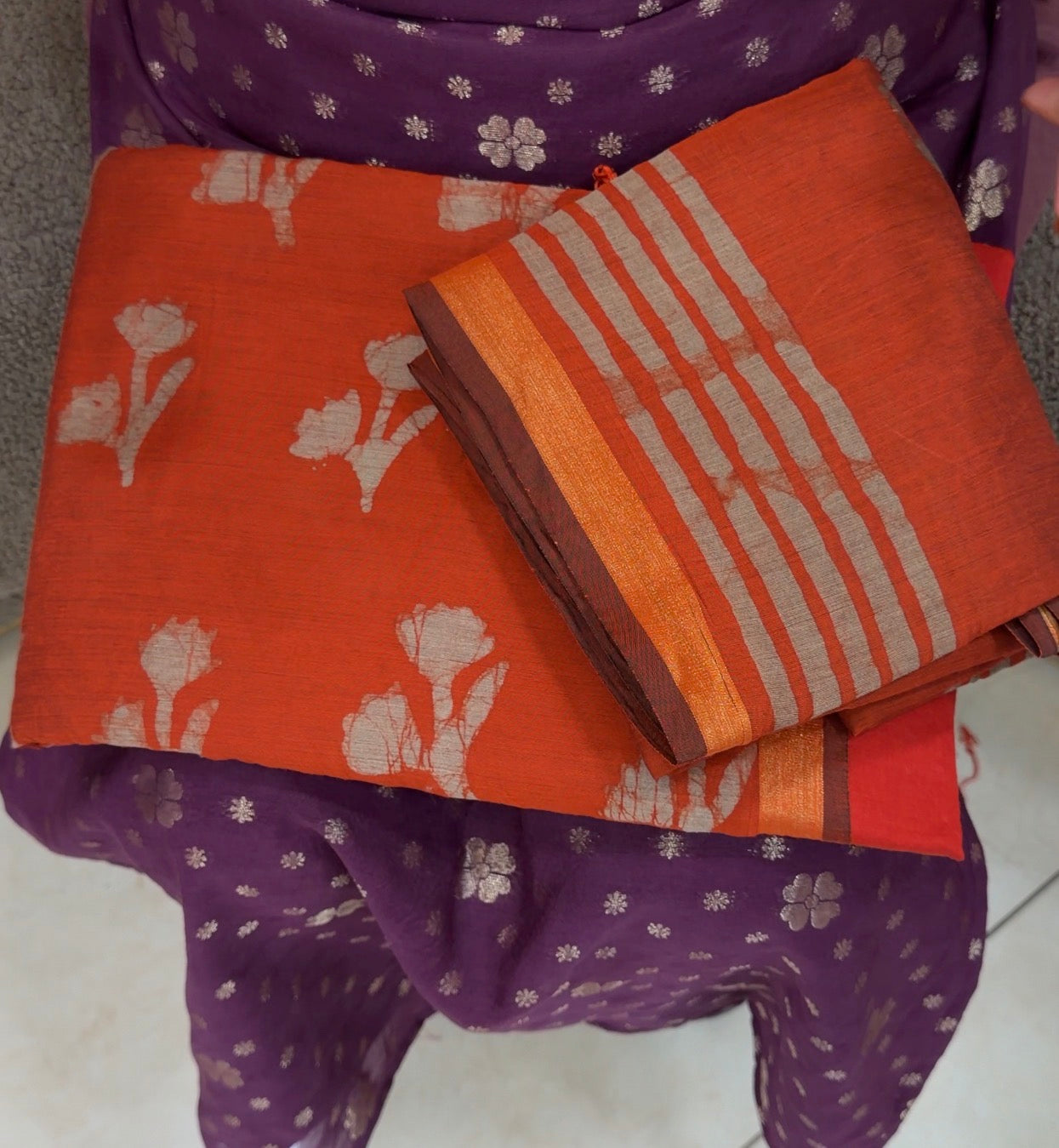 BATIK PRINTED UNSTITCHED SALWAR SUITS - IHA 32858