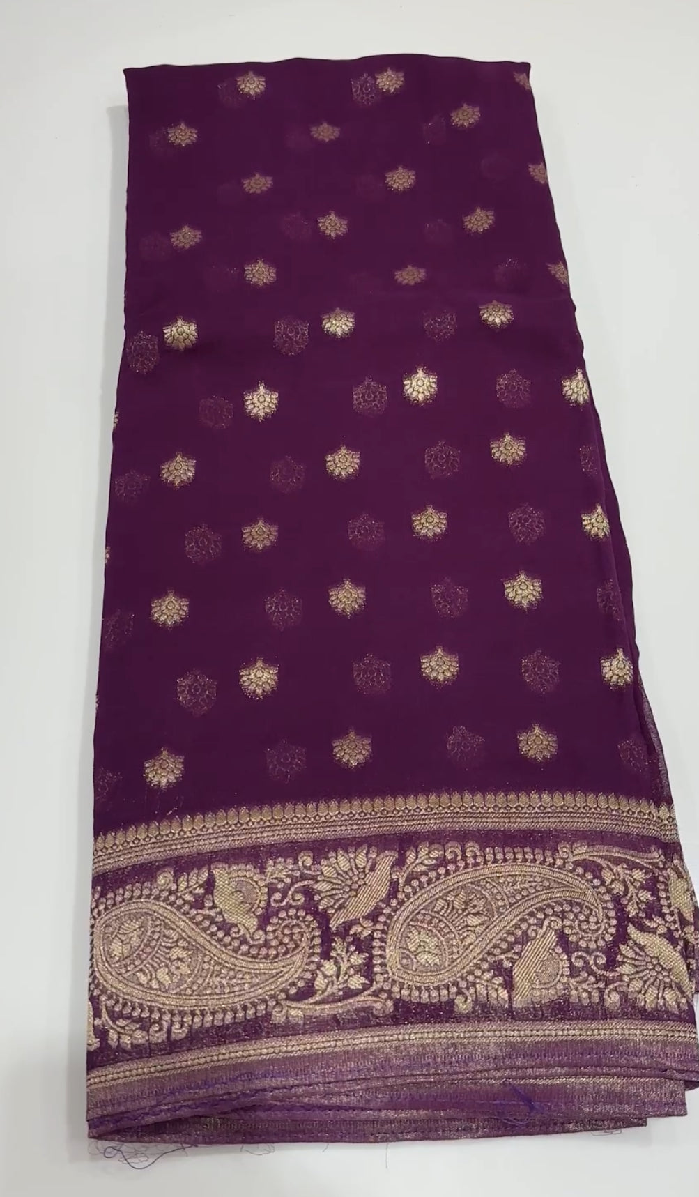 VISCOSE GEORGETTE SAREES - IHA 18839