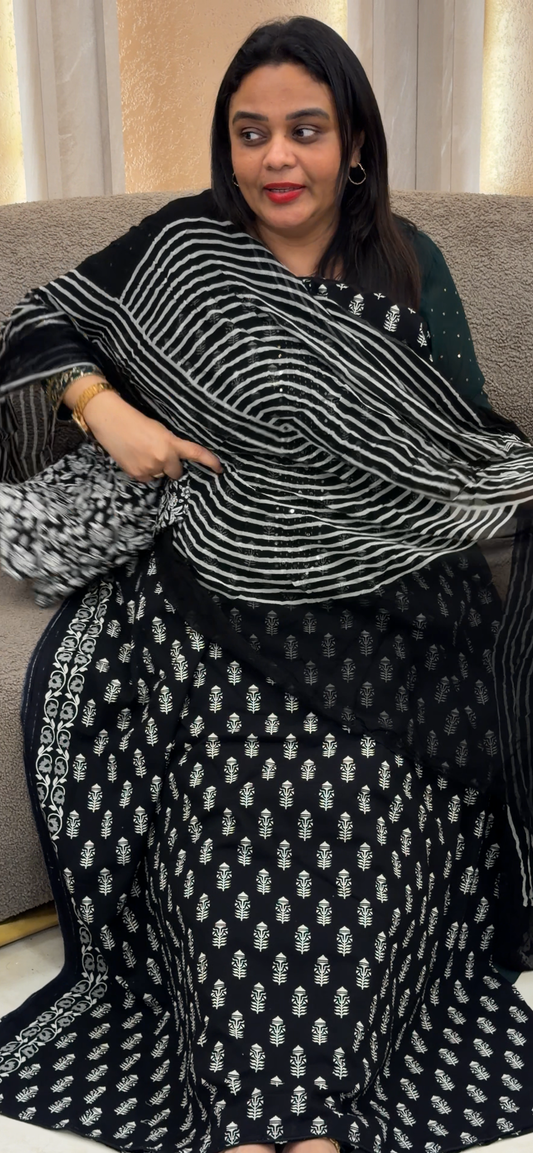 COTTON UNSTITCHED SALWRA SUITS - IHA 33240