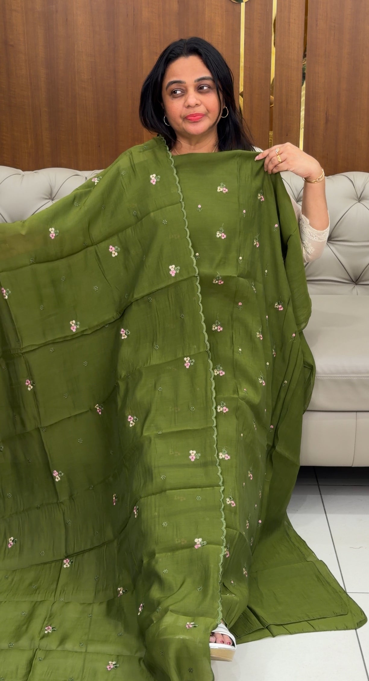 FORWARD MUL CHANDERI UNSTITCHED SALWAR SUITS - IHA 29304