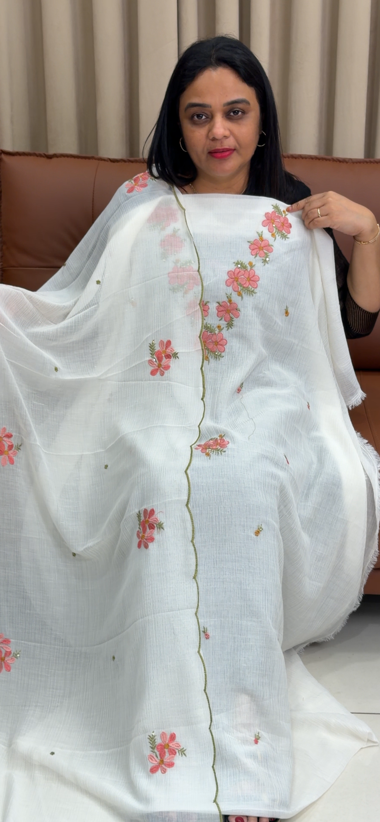 MUL CRUSHED UNSTITCHED SALWAR SUITS - IHA 33957