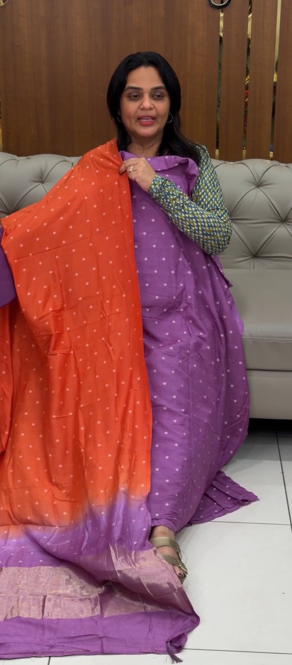 MUL CHANDERI UNSTITCHED SALWAR SUITS - IHA 30546