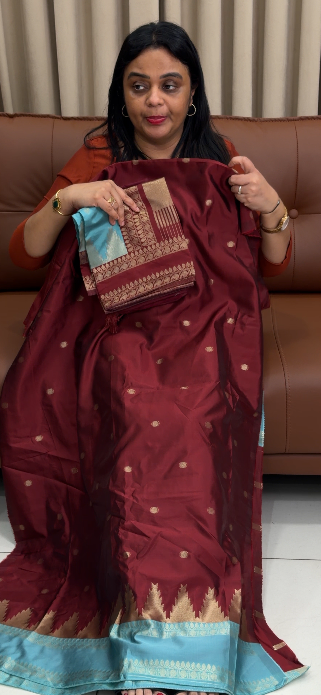 SEMI SOFT SILK UNSTITCHED SALWAR SUITS - IHA 34317