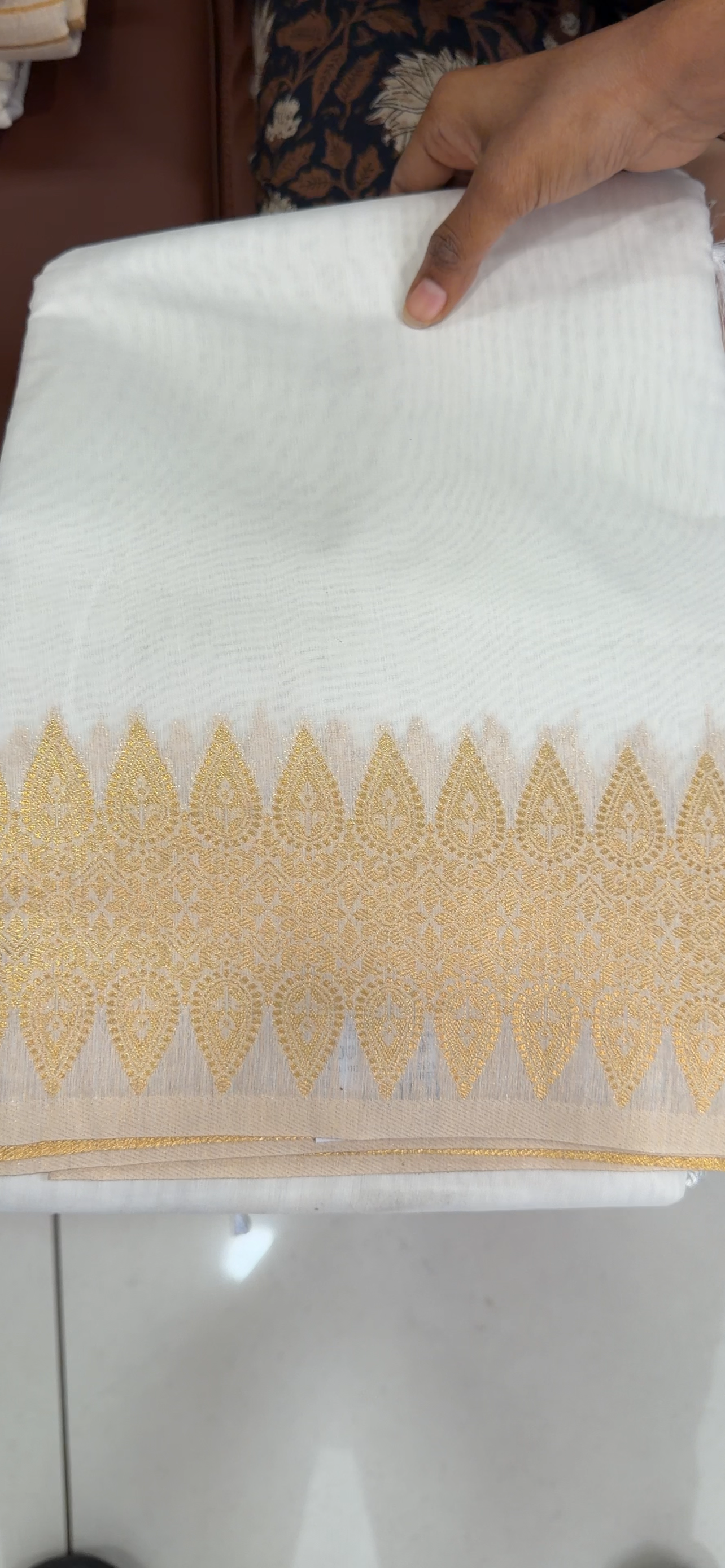 MUL CHANDERI SAREES - IHA 34096