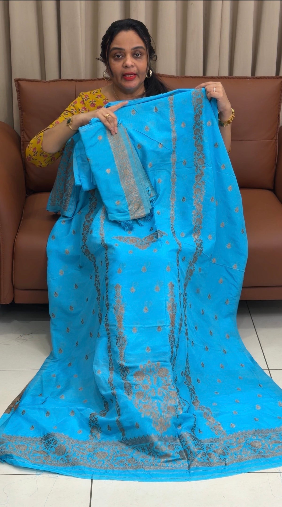 OFFER SALES SEMI BANARASI UNSTITCHED SALWAR SUITS - IHA 35430