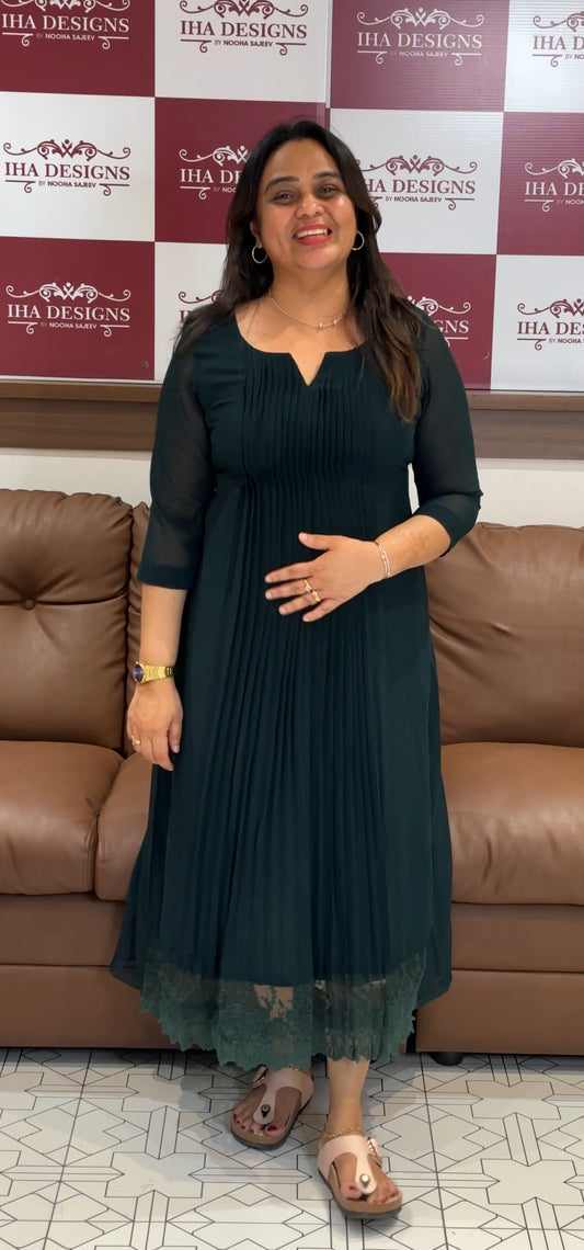 IHA'S IN-HOUSE GEORGETTE ALINE TOP - IHA 28648