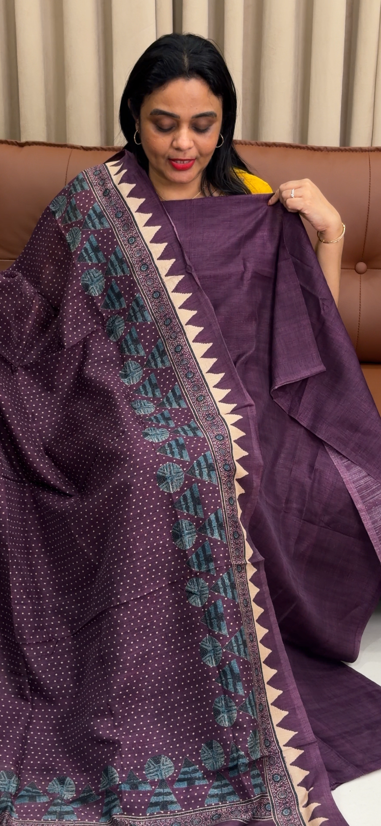 SEMI RAW SILK UNSTITCHED SALWRA SUITS - IHA 33942
