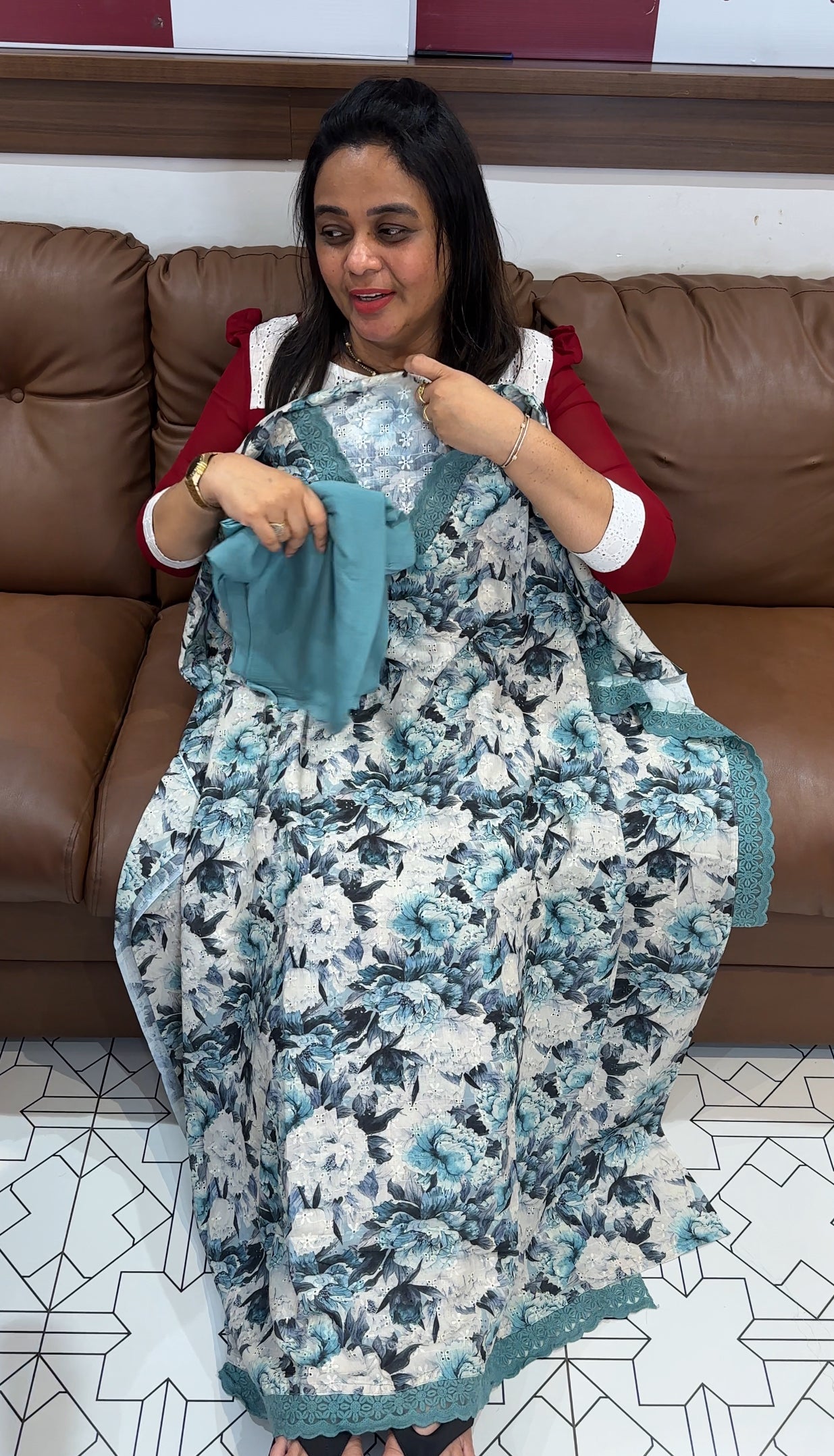 PRINTED HAKOBA UNSTITCHED SALWAR SUITS - IHA 27853