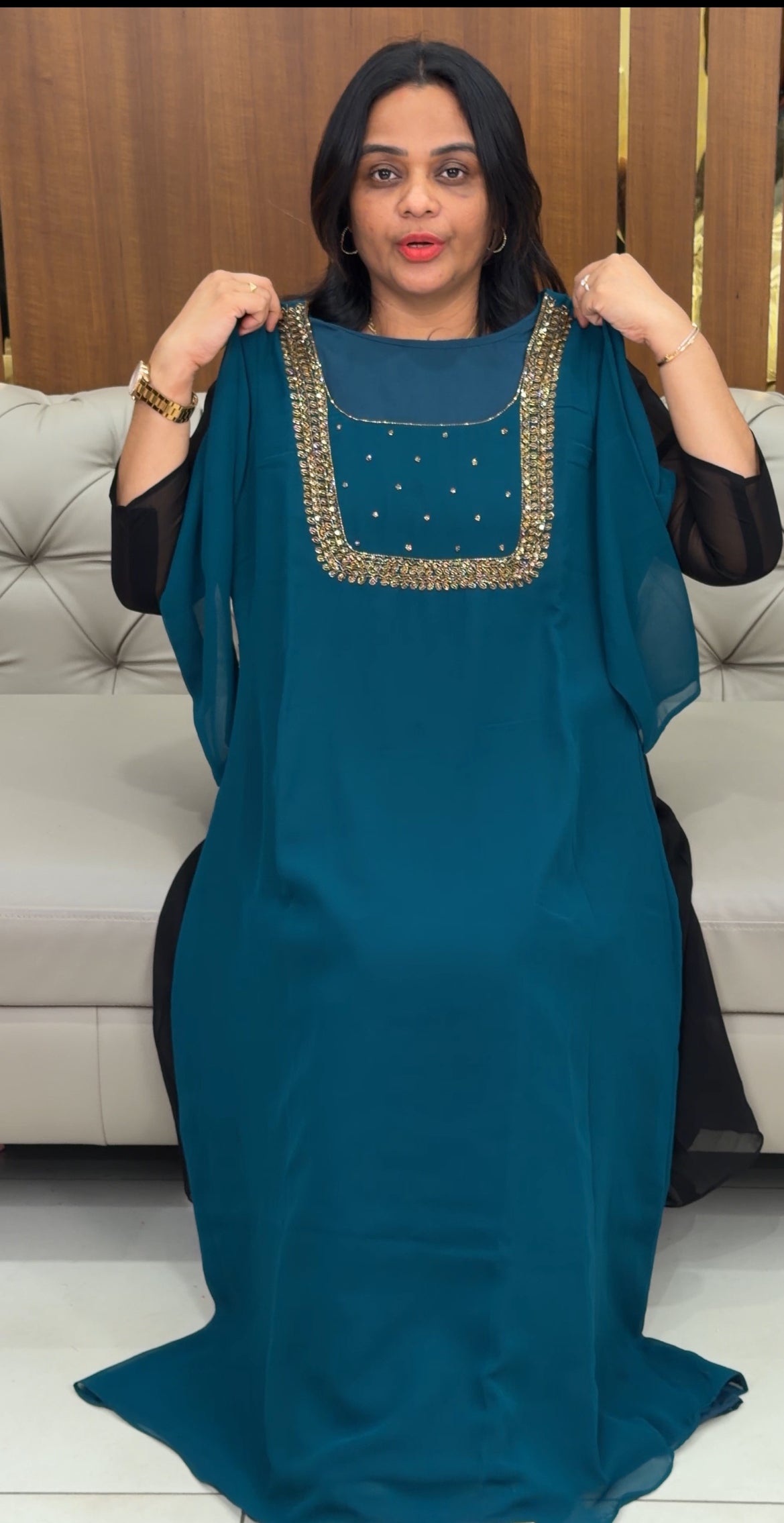 IHA,S IN-HOUSE HAND WORKED ALINE TOP - IHA 33725