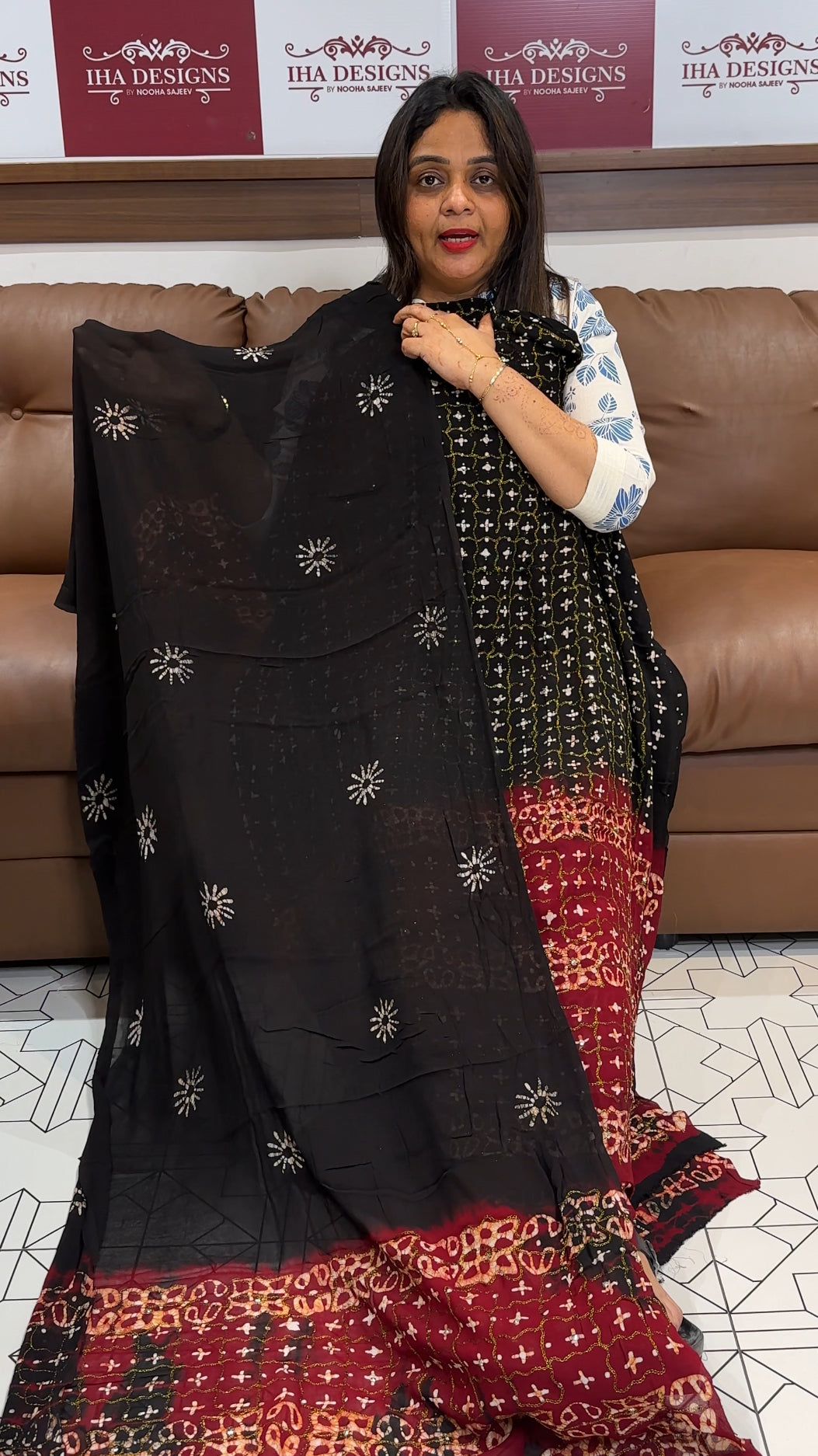 BATIK PRINTED UNSTITCHED SALWAR SUITS  - IHA 23990
