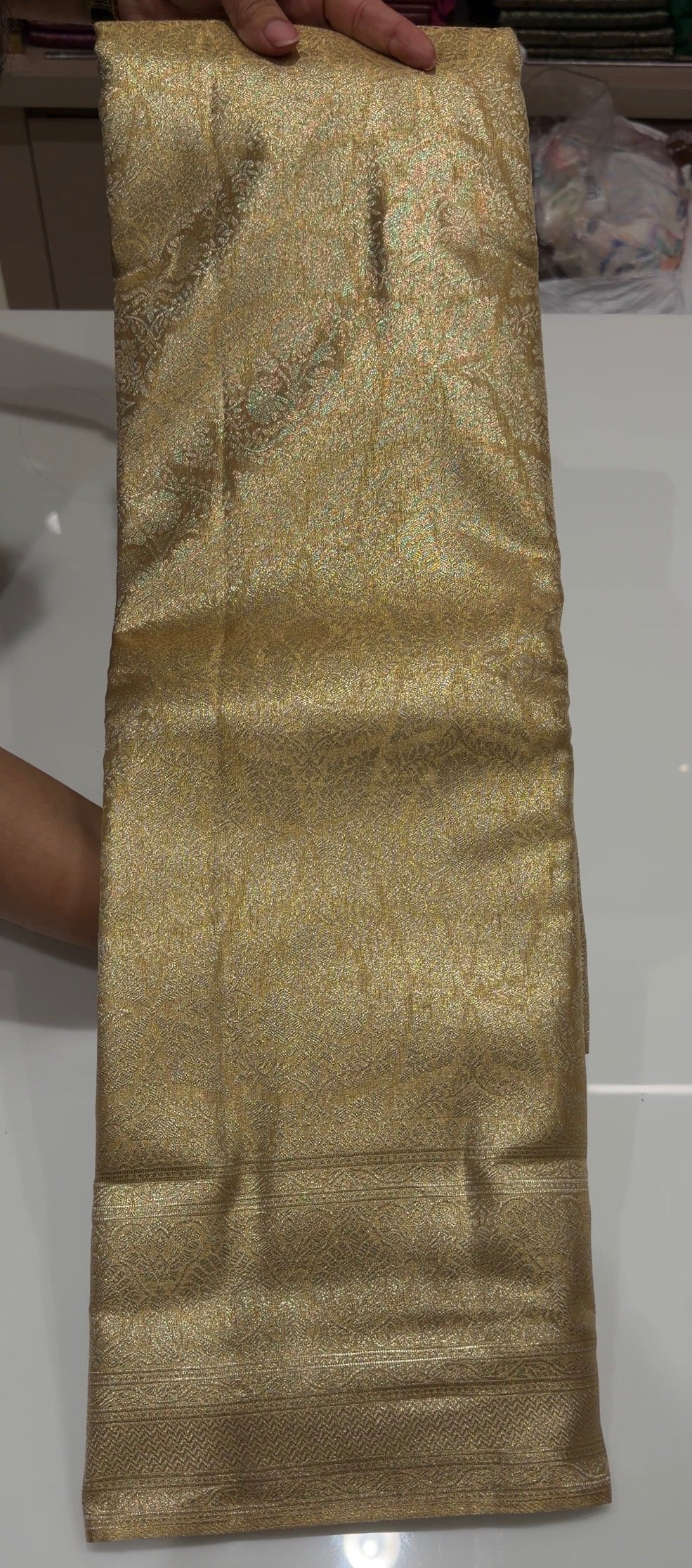 SEMI TISSUE SAREES - IHA 35821
