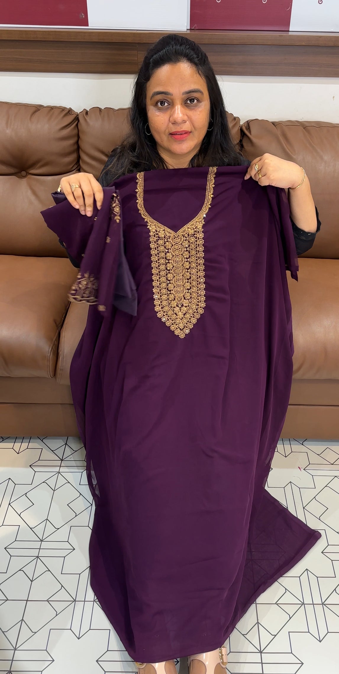 FAUX GEORGETTE UNSTITCHED SALWAR SUITS - IHA 27917