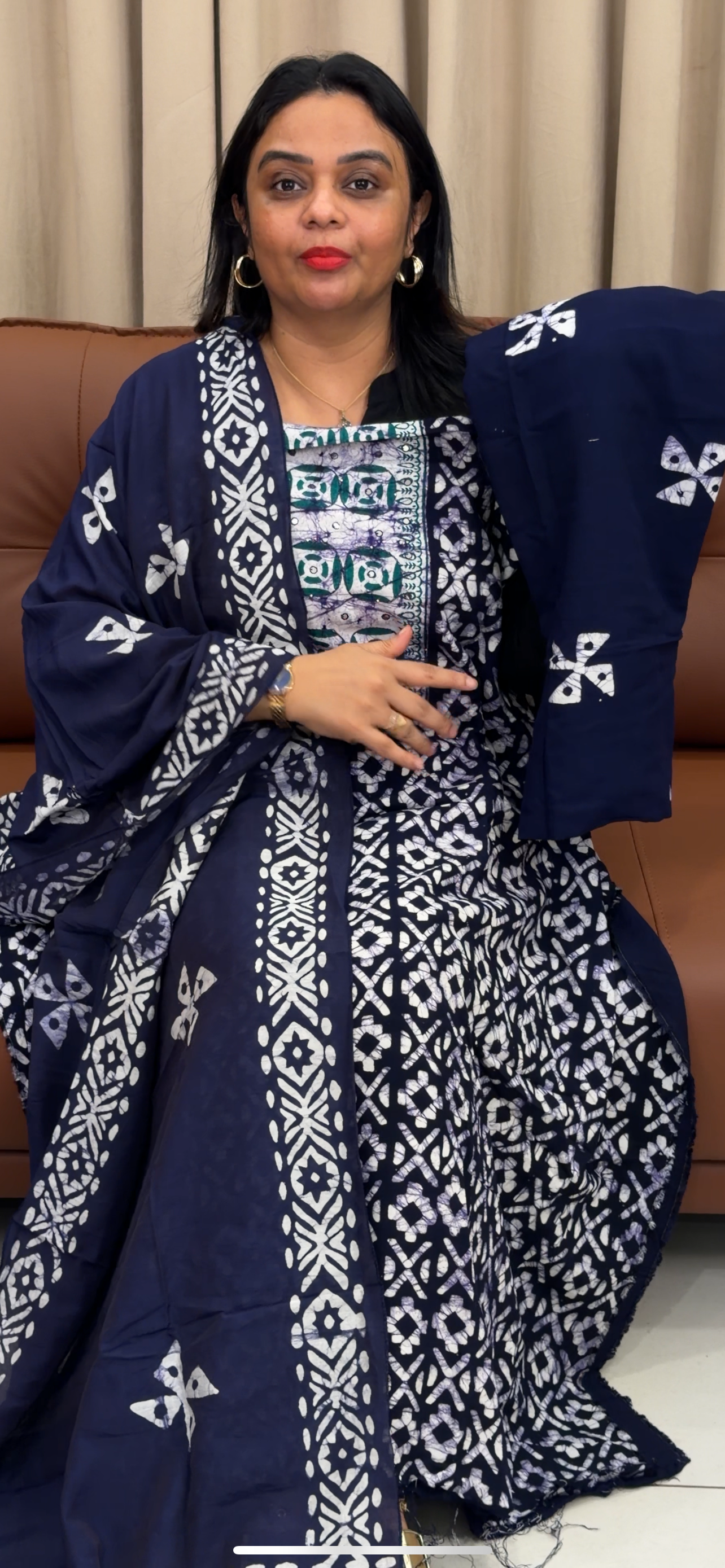 VISCOSE RAYON UNSTITCHED SALWAR SUITS  - IHA 33442