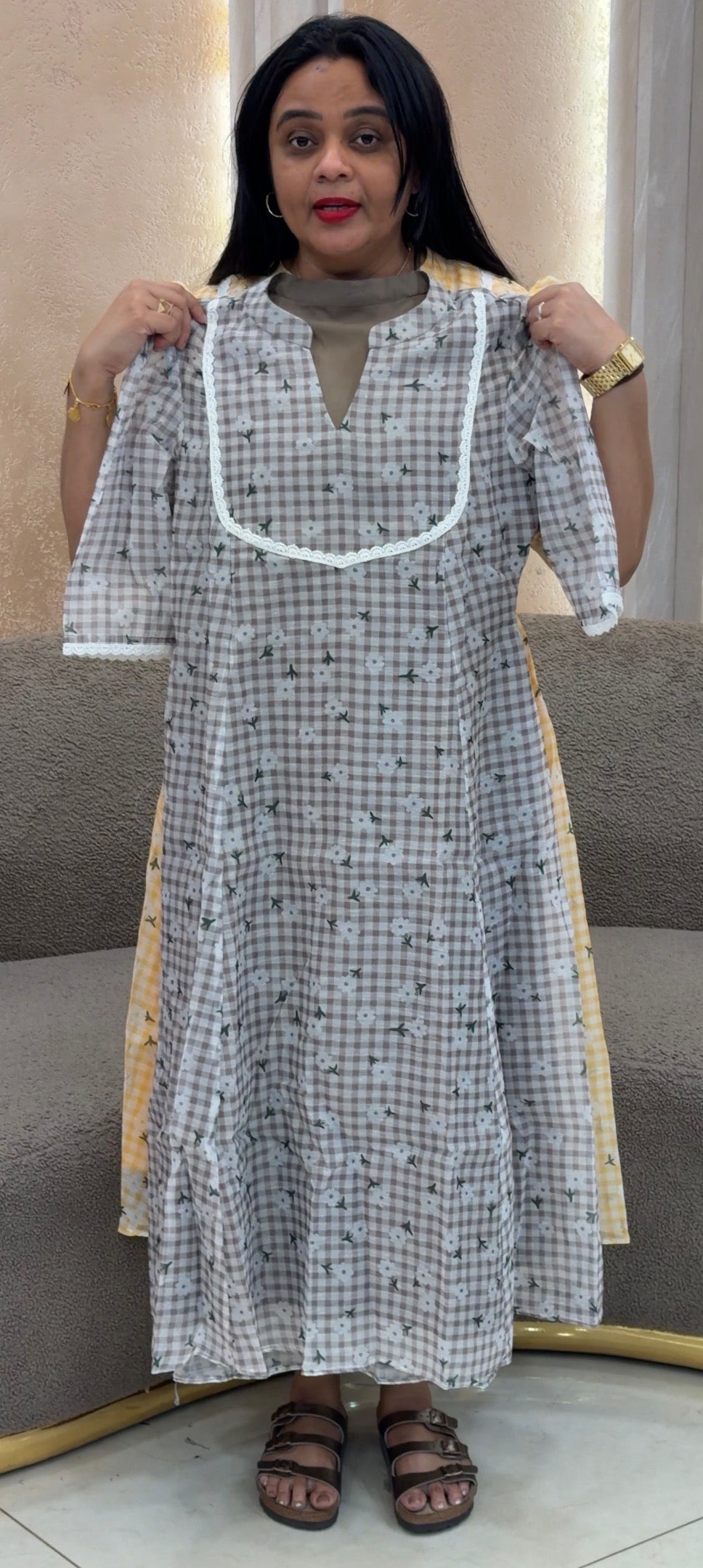 IHA'S IN-HOUSE PRINTED FROCKS - IHA 35948