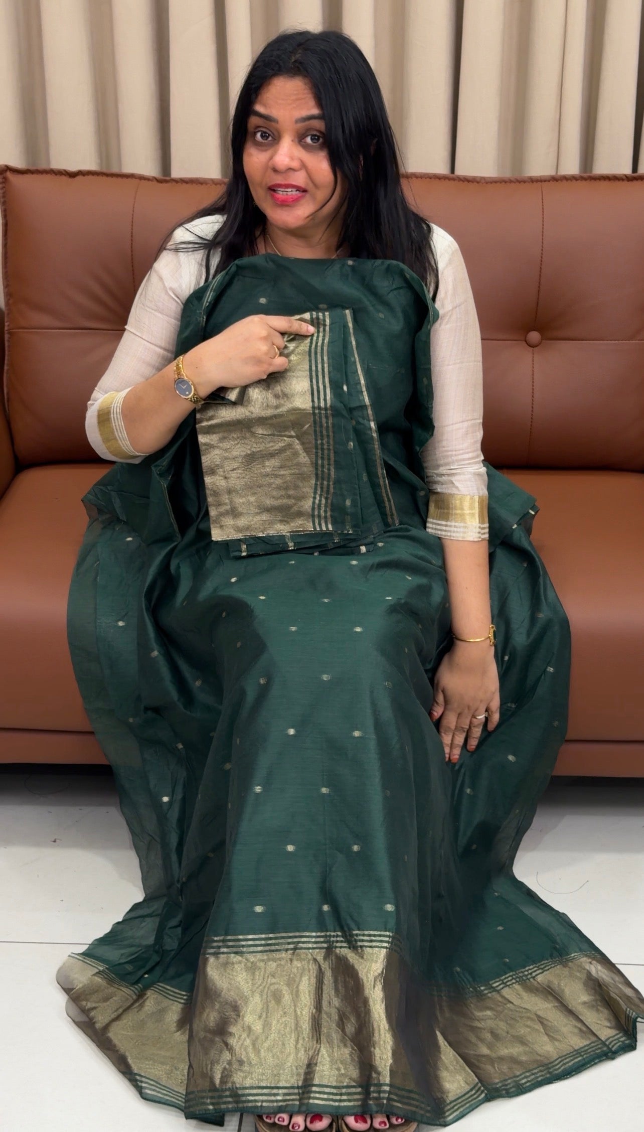 FORWARD JAMDANI UNSTITCHED SALWAR SUITS - IHA 33632