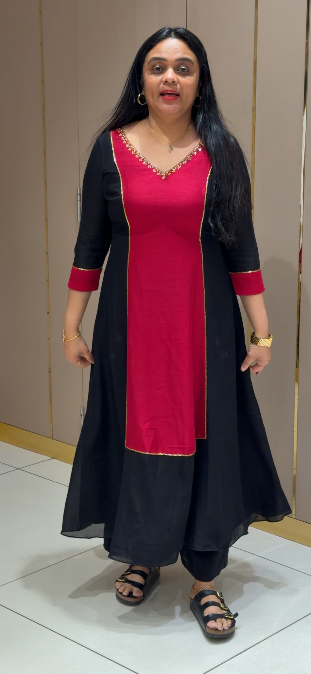 IHA'S IN-HOUSE HANDWORKED SLITTED TOPS - IHA 35421