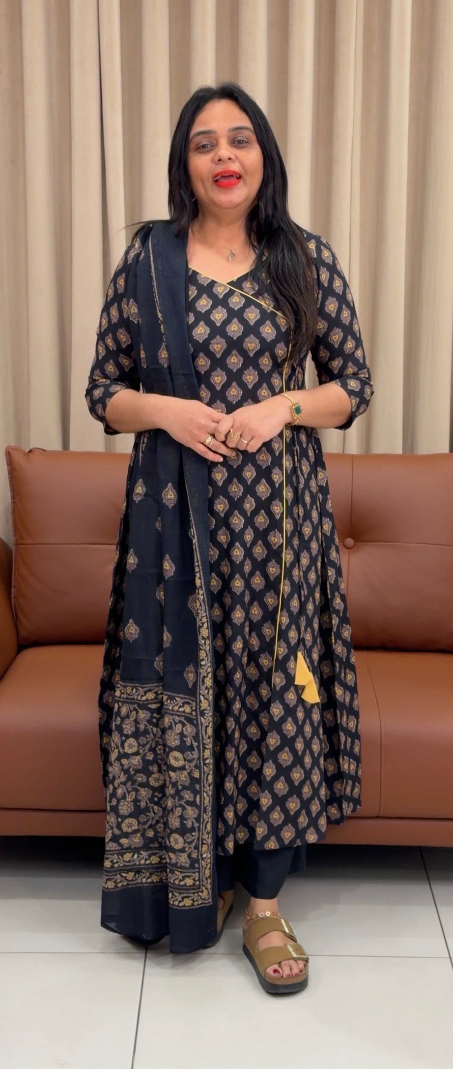 IHA'S IN-HOUSE PRINTED COTTON TOP AND DUPATTA - IHA 34156