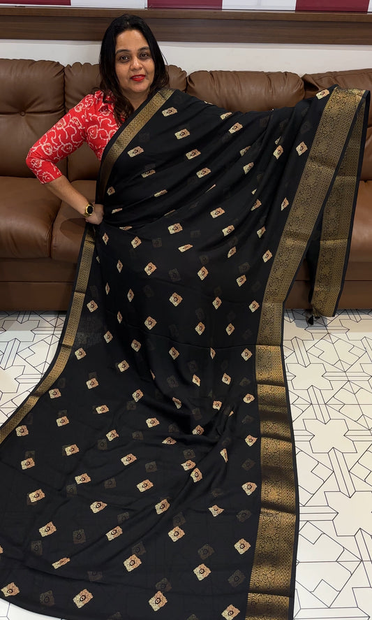 SEMI MODAL SAREES - IHA 17782