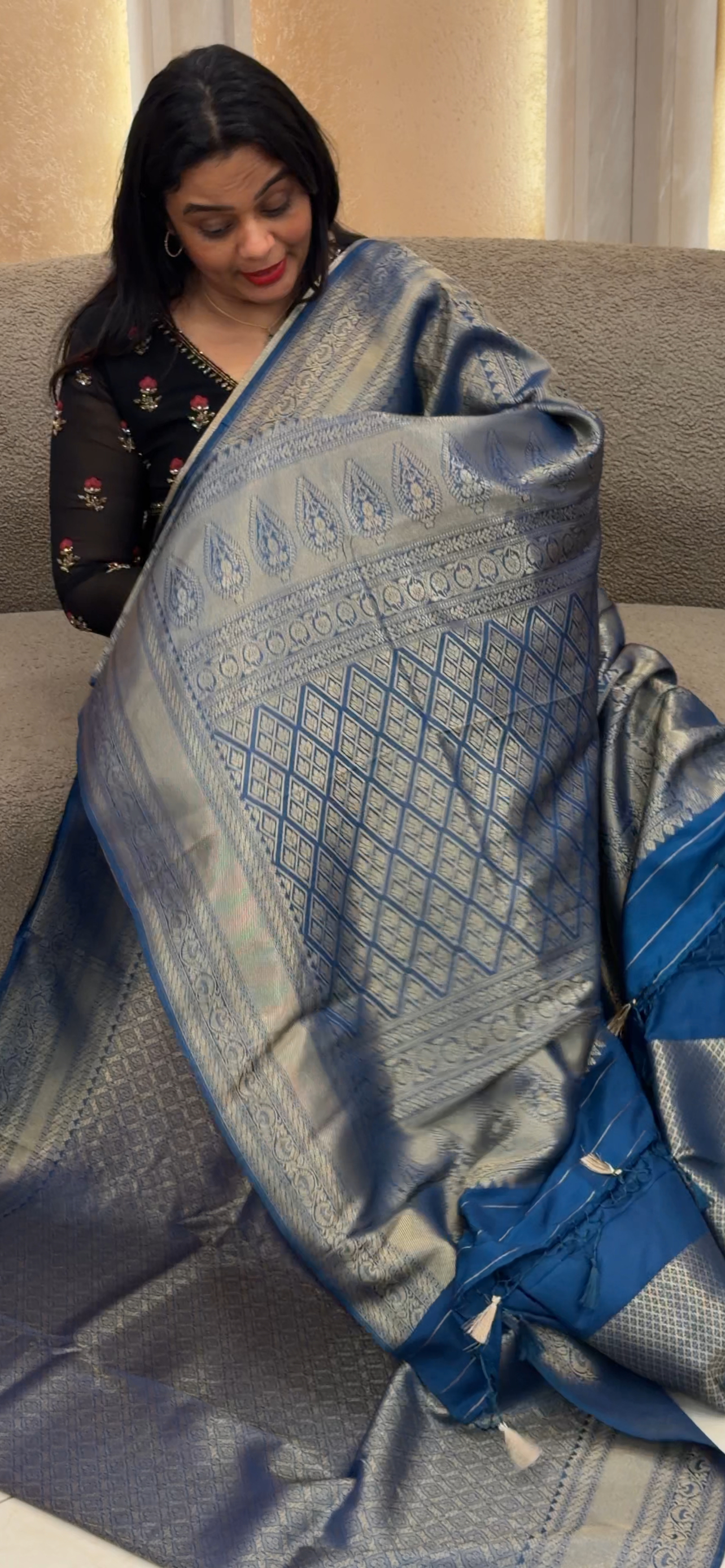 SEMI KATAN SAREES - IHA 33160