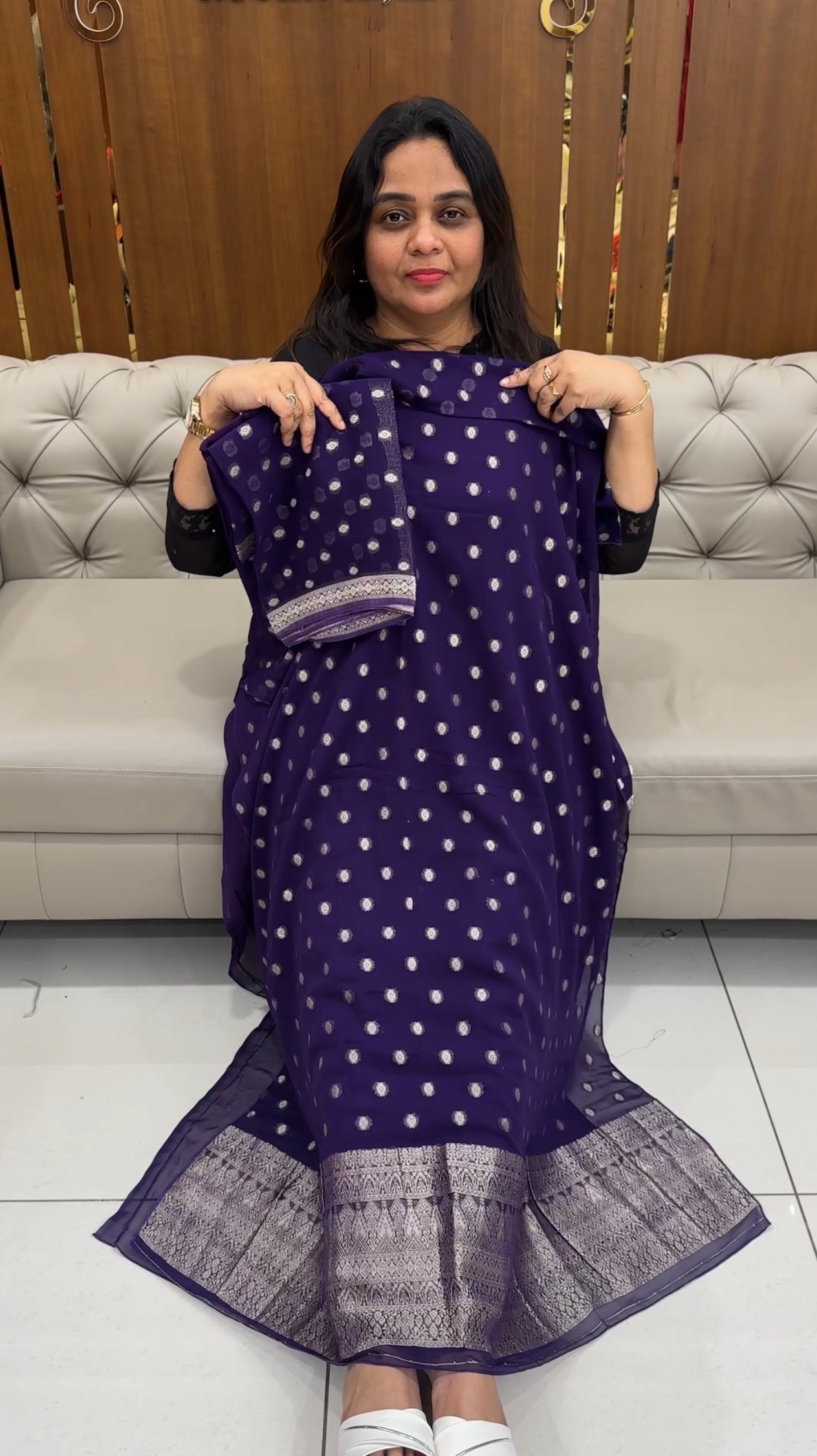 BANARASI UNSTITCHED SALWAR SUITS - IHA 28863