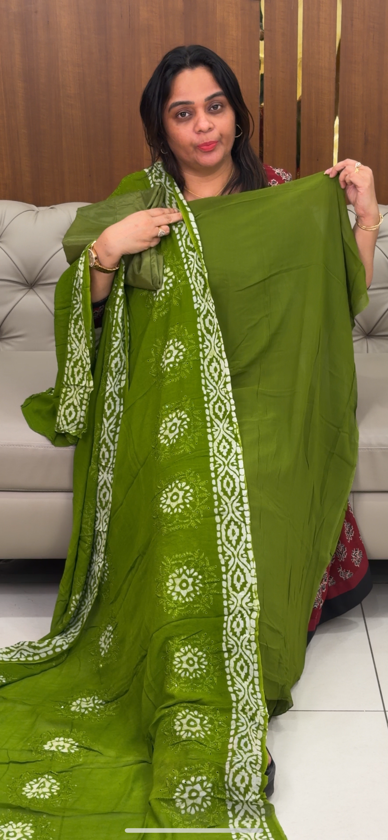 VISCOSE GEORGETTE UNSTITCHED SALWAR SUITS - IHA 29013