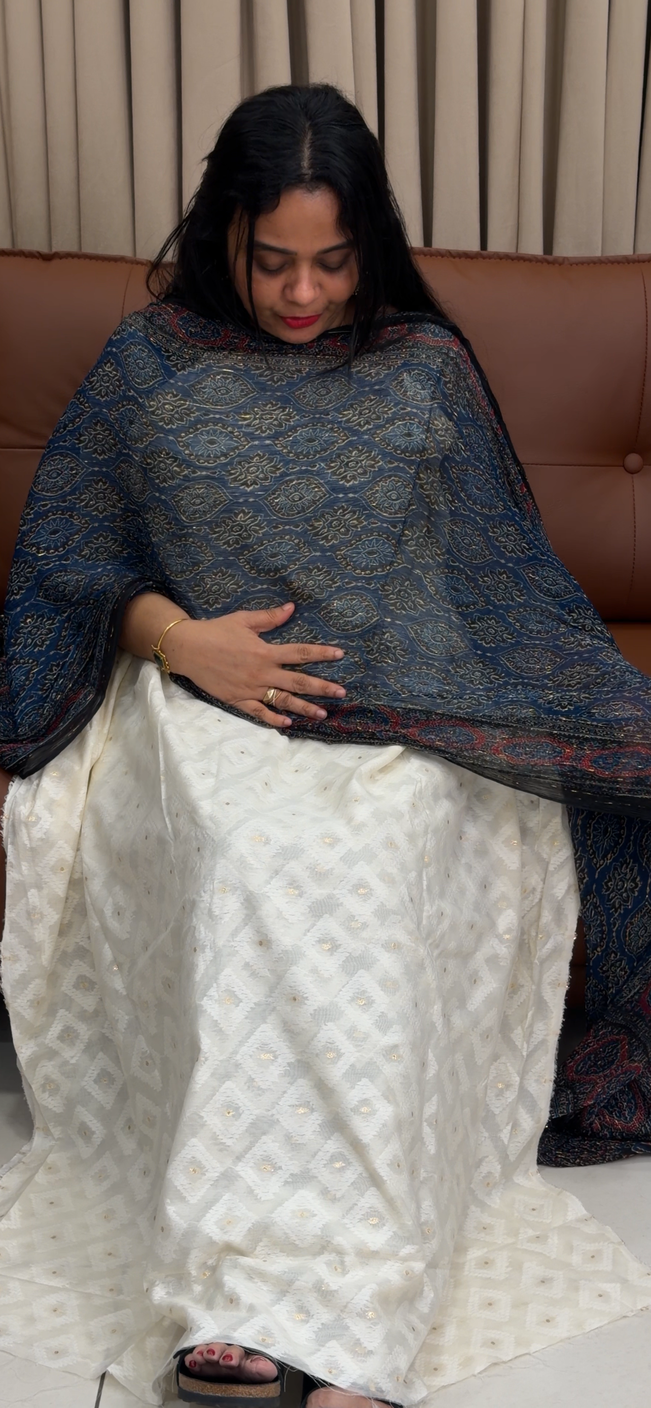 COTTON UNSTITCHED SALWRA SUITS - IHA 34528