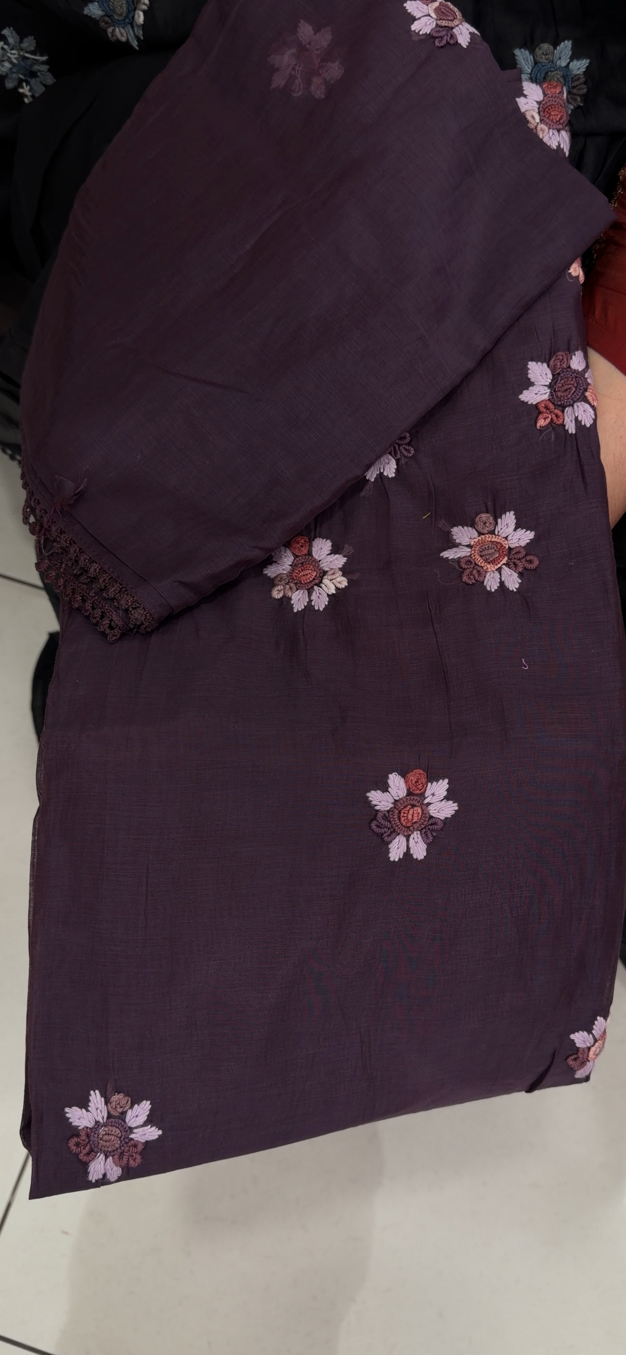 MALAI CHANDERI UNSTITCHED SALWAR SUITS - IHA 34707