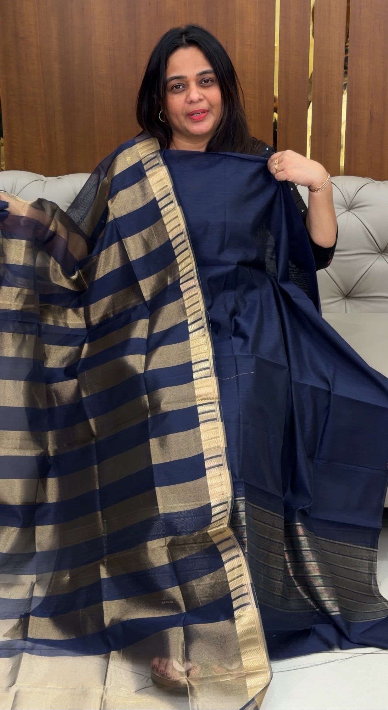 MODAL CHANDERI UNSTITCHED SALWAR SUITS - IHA 29129