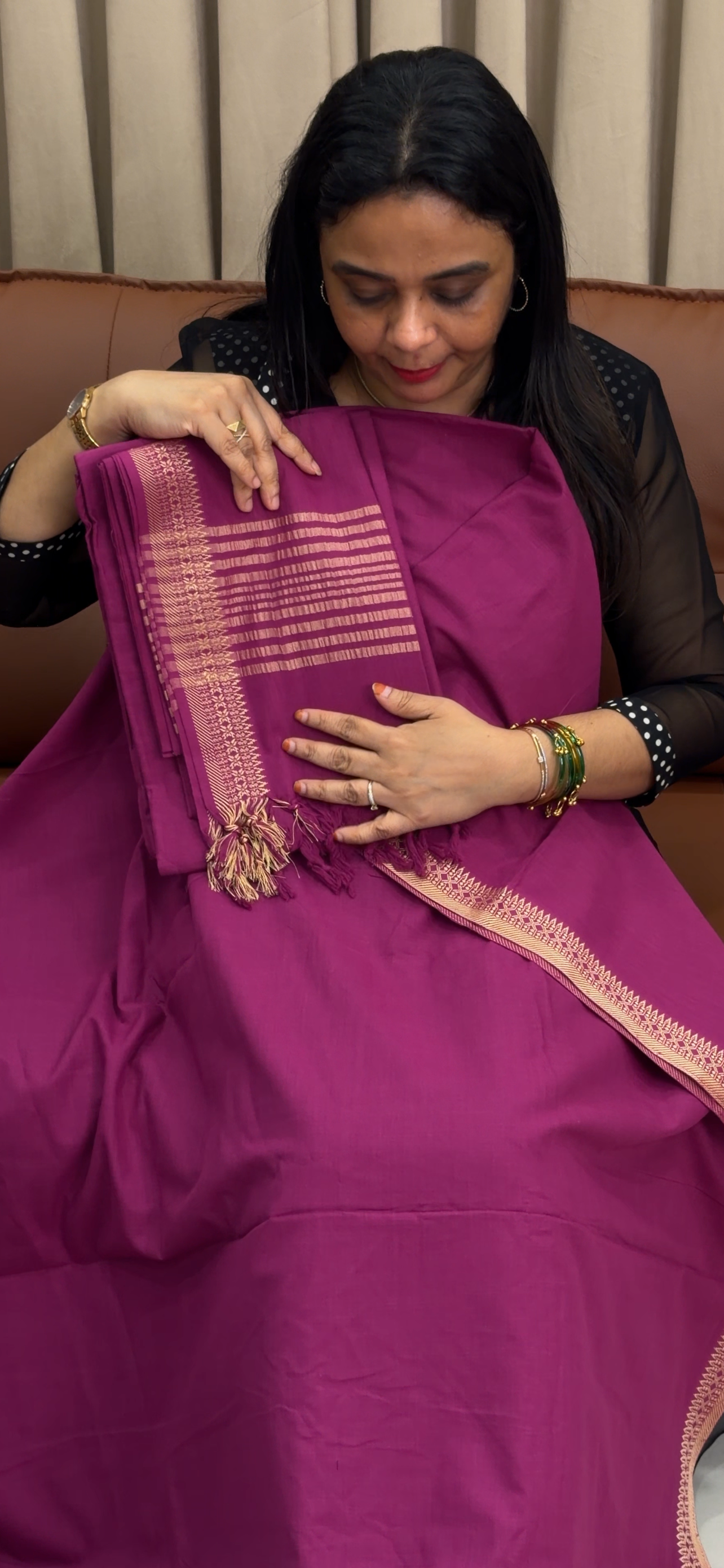 HANDLOOM COTTON UNSTITCHED SALWAR SUITS - IHA 33914