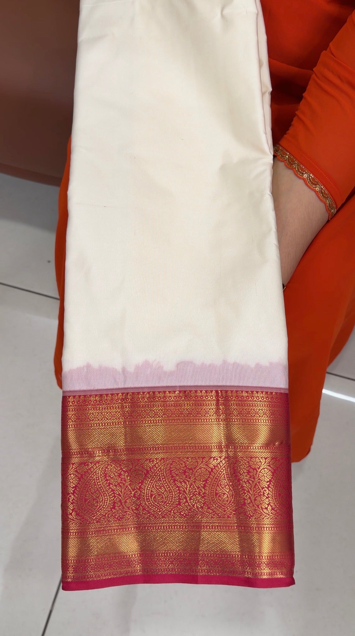 SEMI KANCHIPURAM SILK SAREES - IHA 34285