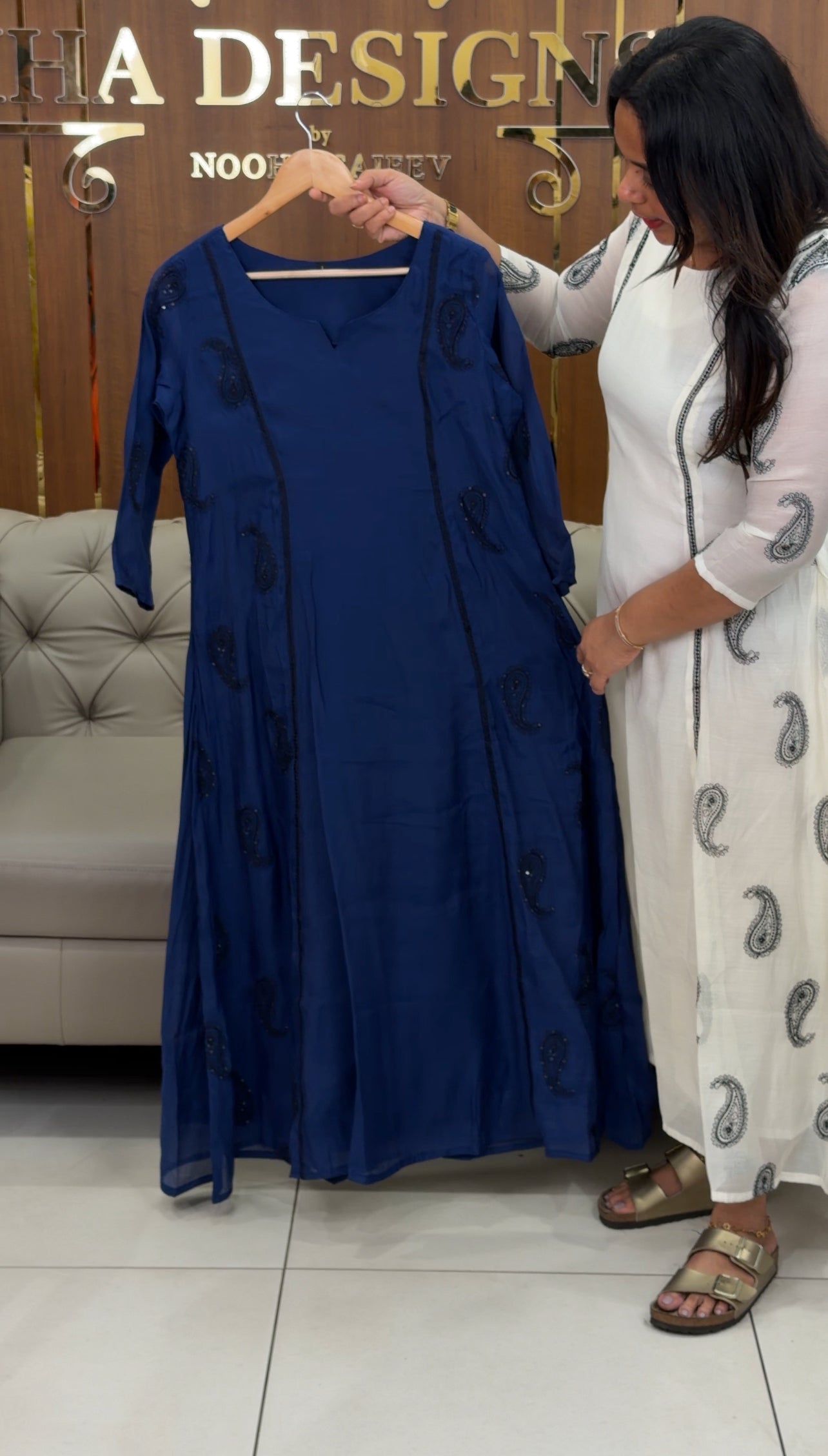 MUL CHANDERI ALINE TOPS - IHA 30931