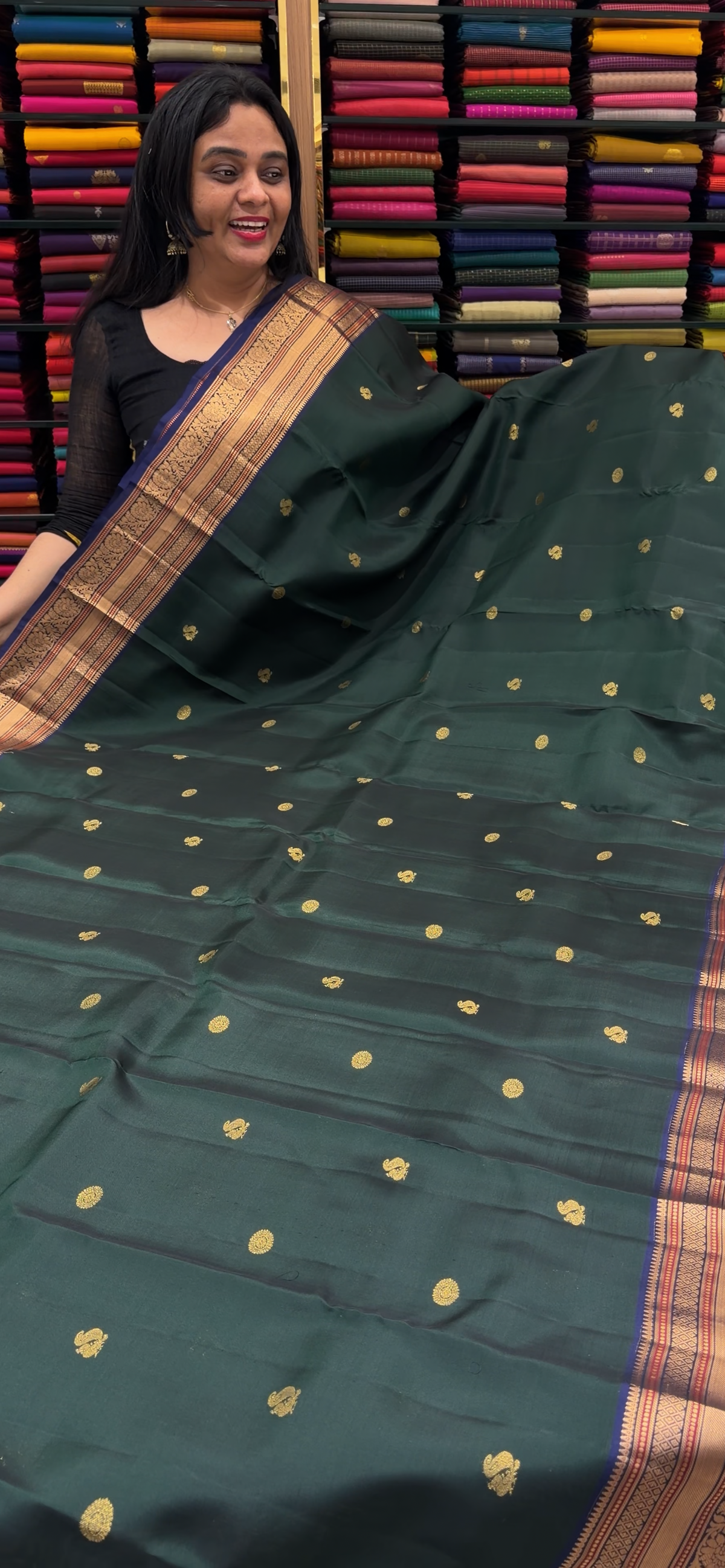 DESIGNER KANCHIPURAM SAREES - IHA 35733