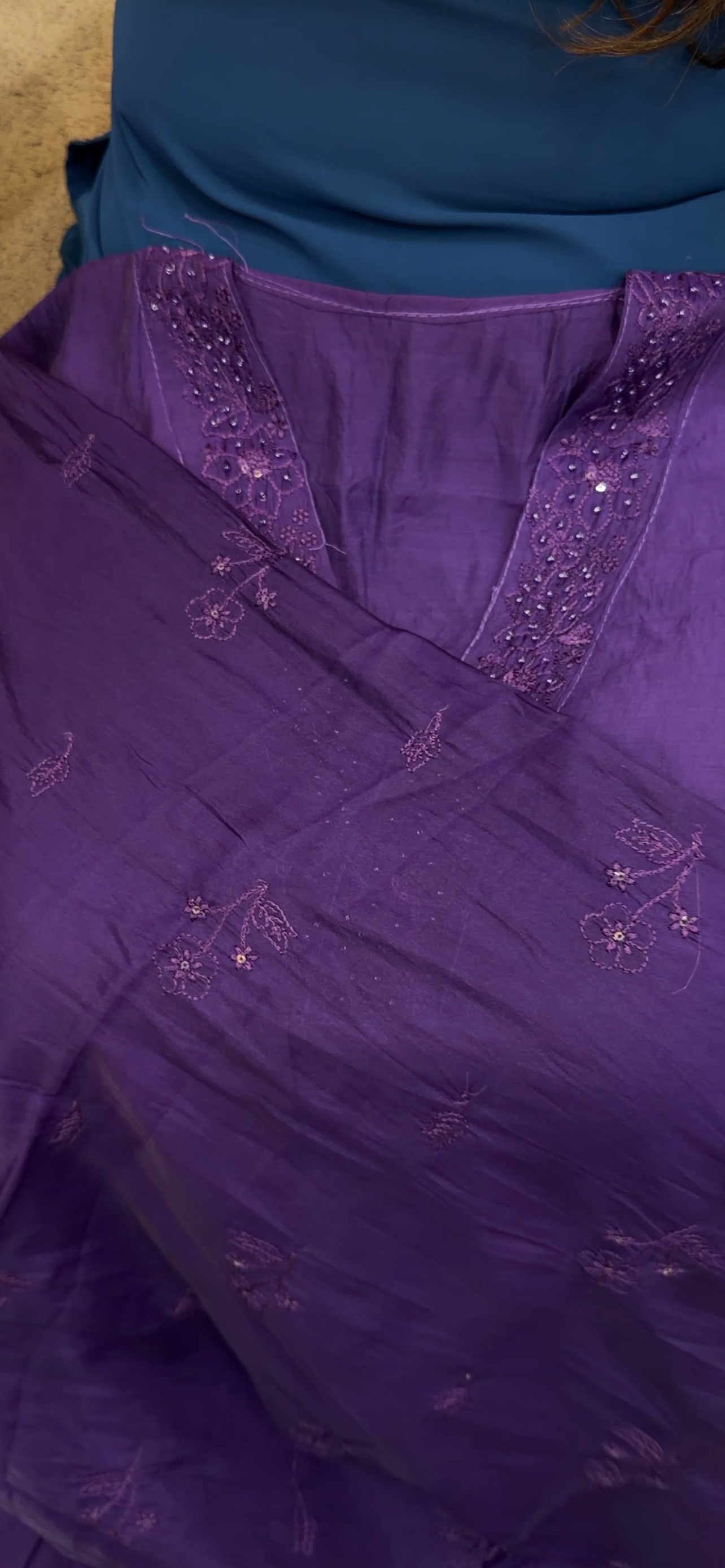 MUL CRUSHED UNSTITCHED SALWAR SUITS - IHA 33098
