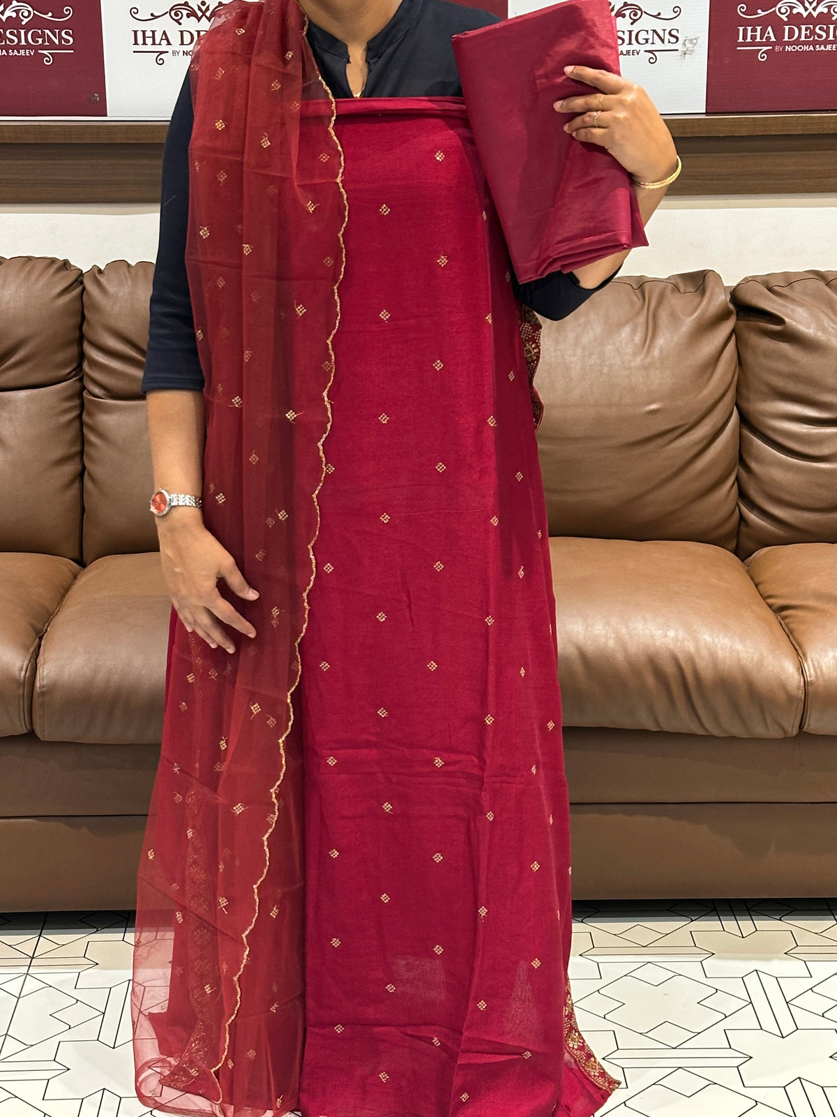 OFFER SALES UNSTITCHED SALWAR SUITS - IHA 35834