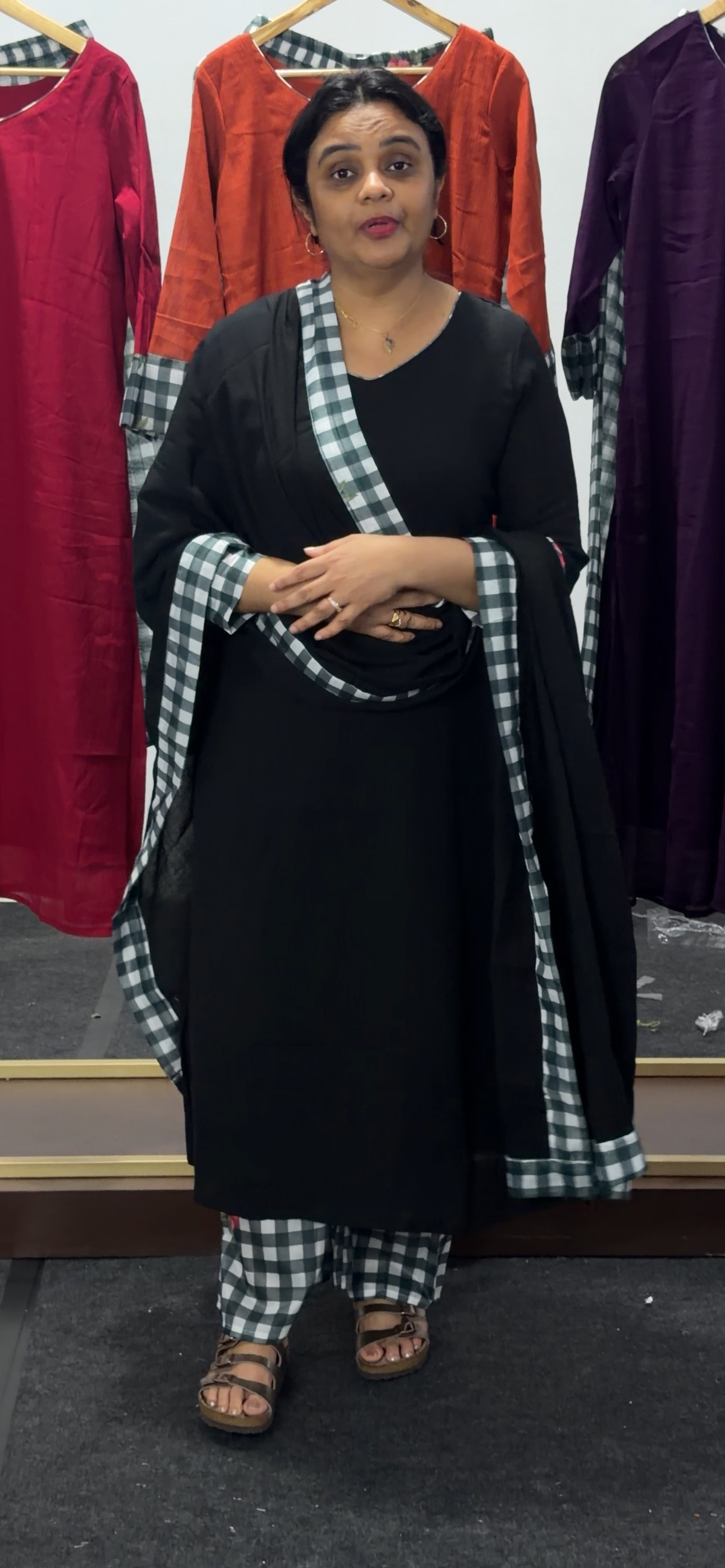 MUL CRUSHED TOP, BOTTOM AND DUPATTA - IHA 36051