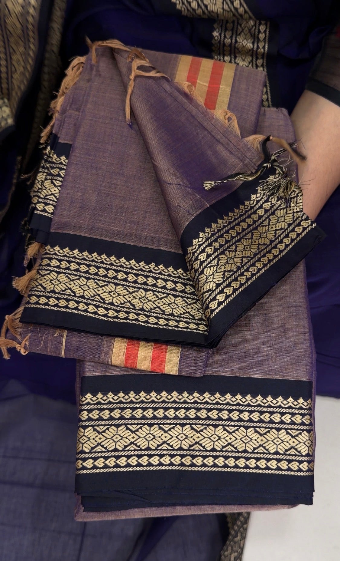 HANDLOOM COTTON UNSTITCHED SALWAR SUITS - IHA 34198