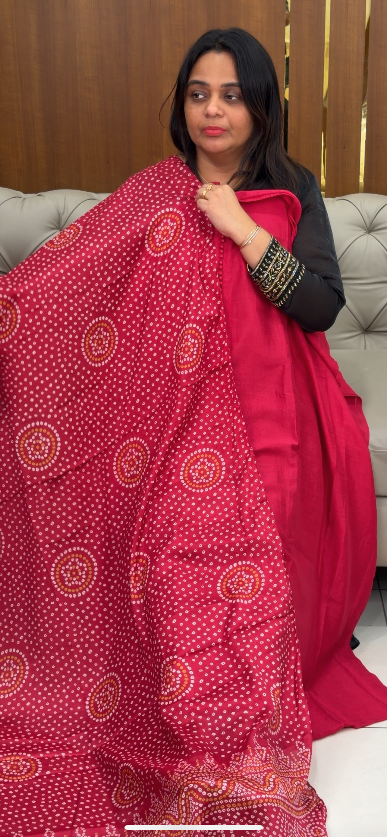 SEMI RAW SILK UNSTITCHED SALWAR SUITS - IHA 29098