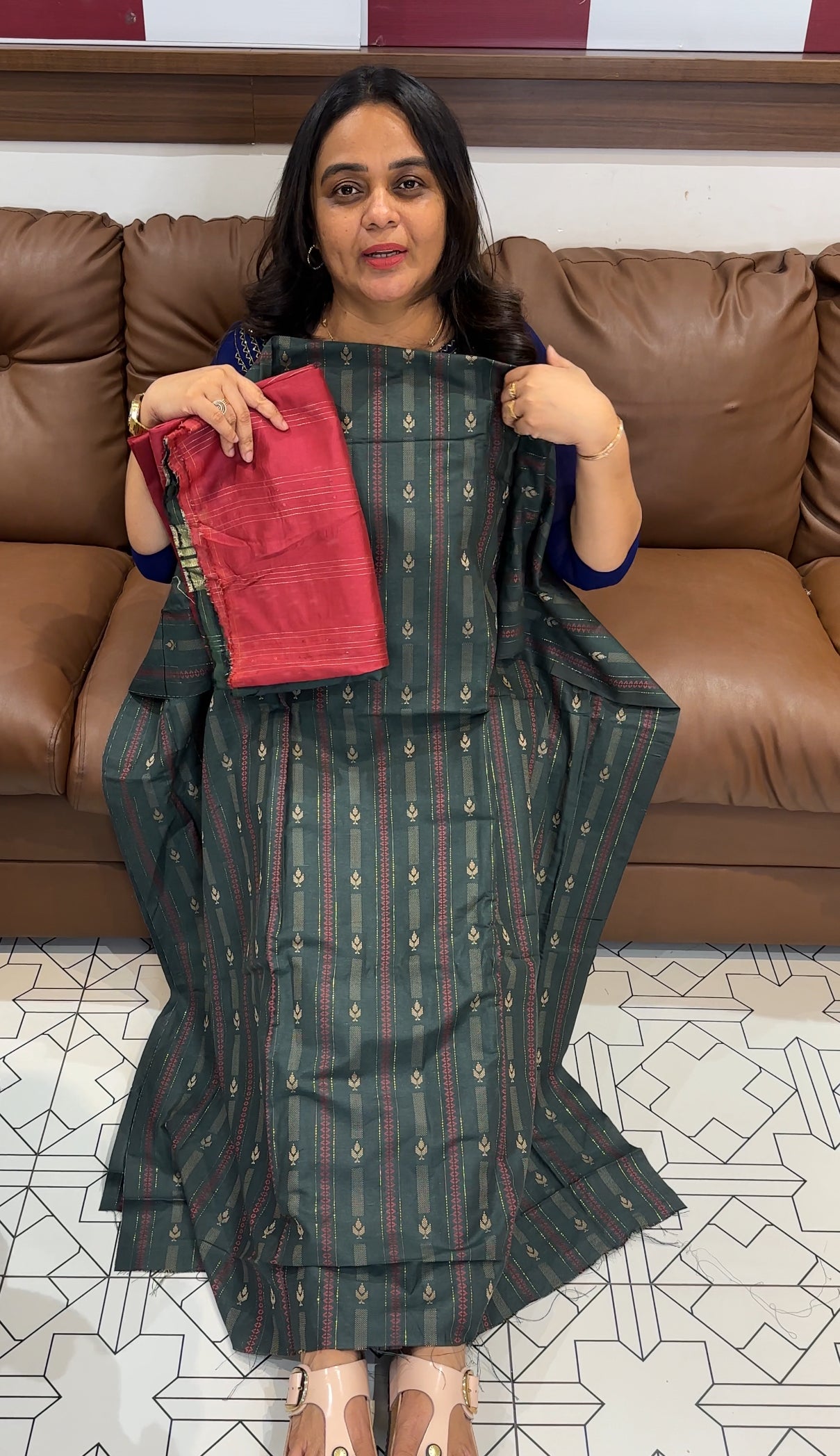 COTTON UNSTITCHED SALWAR SUITS -  IHA 28061