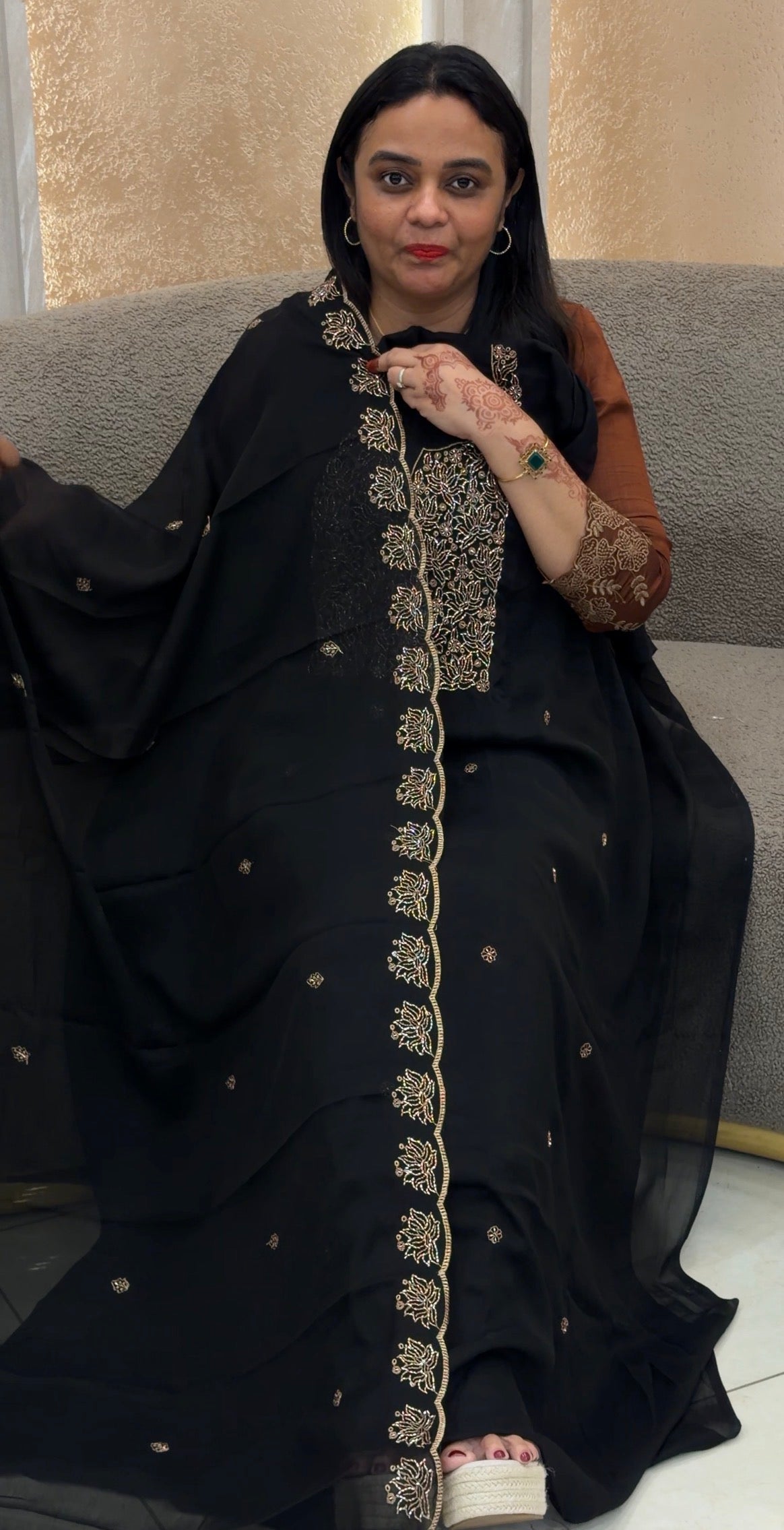 SILKY GEORGETTE UNSTITCHED SALWAR SUITS - IHA 33026