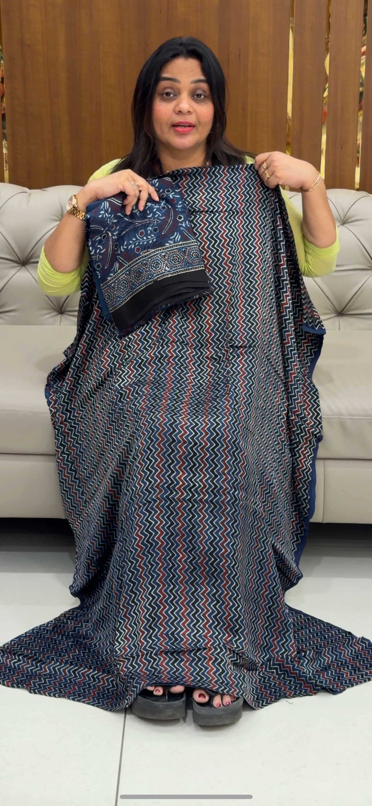 MODAL SILK UNSTITCHED SALWAR SUITS - IHA 28794