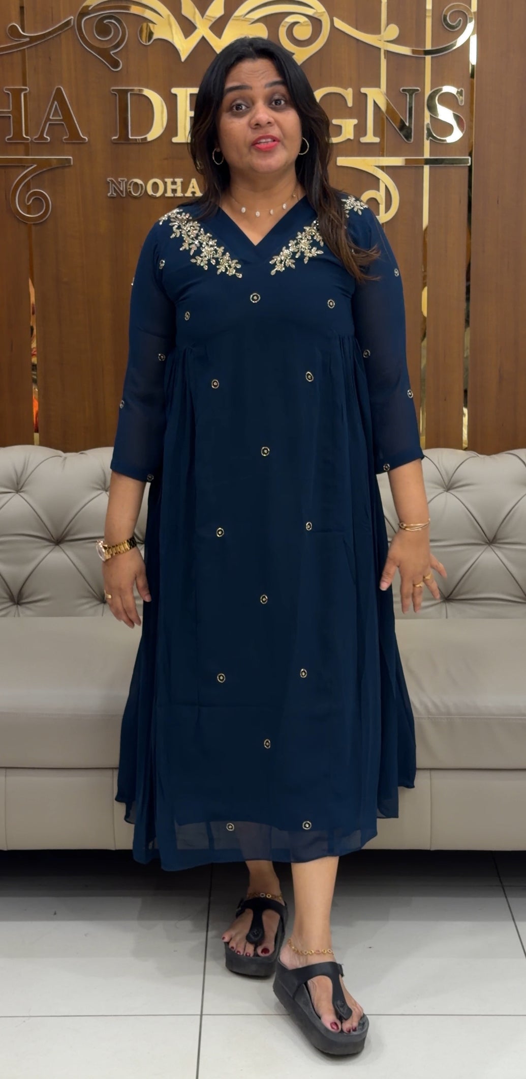 HAND WORKED ALINE TOPS - IHA 28707