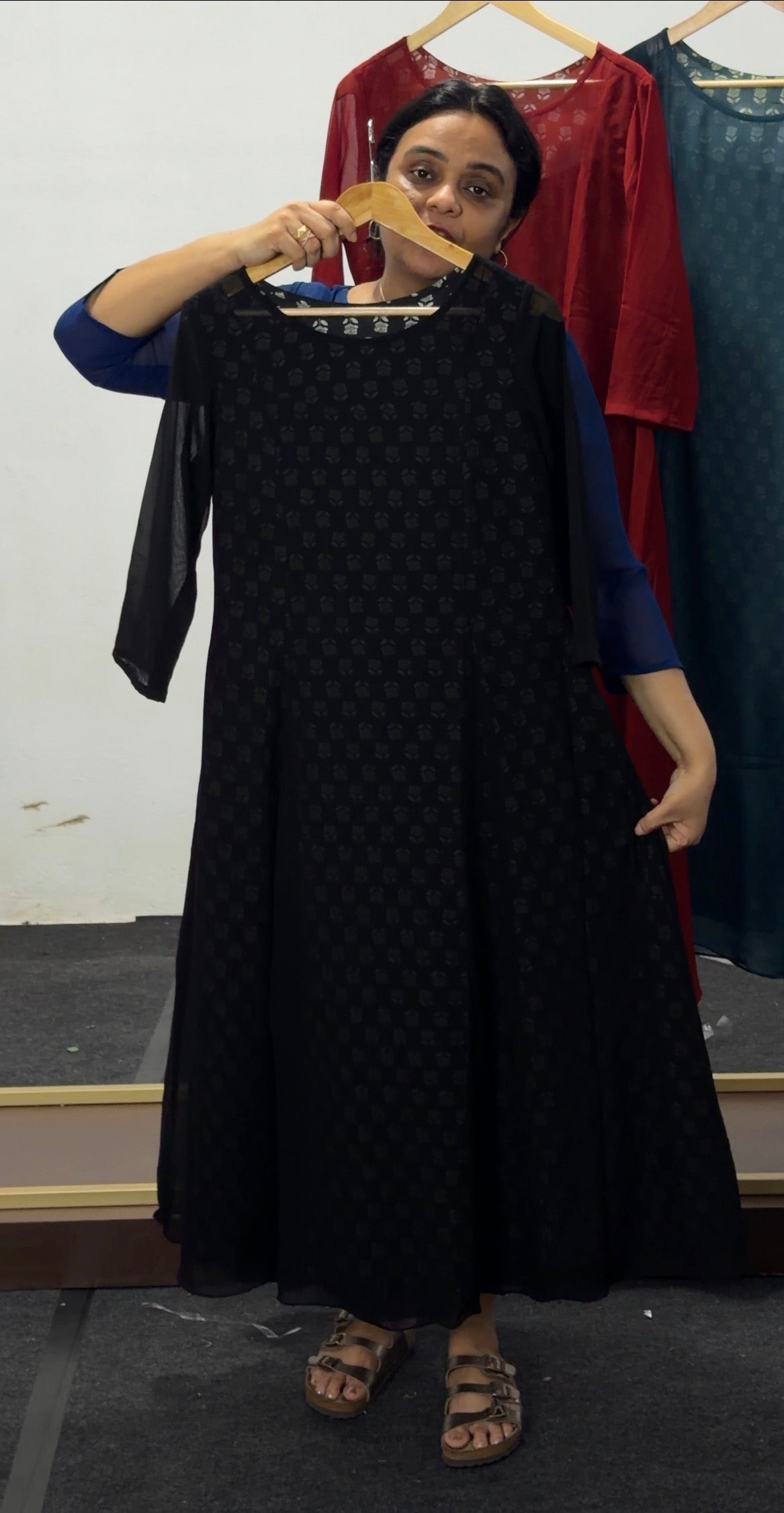IHA'S IN-HOUSE COTTON PRINTED TOP AND INNER - IHA 36056