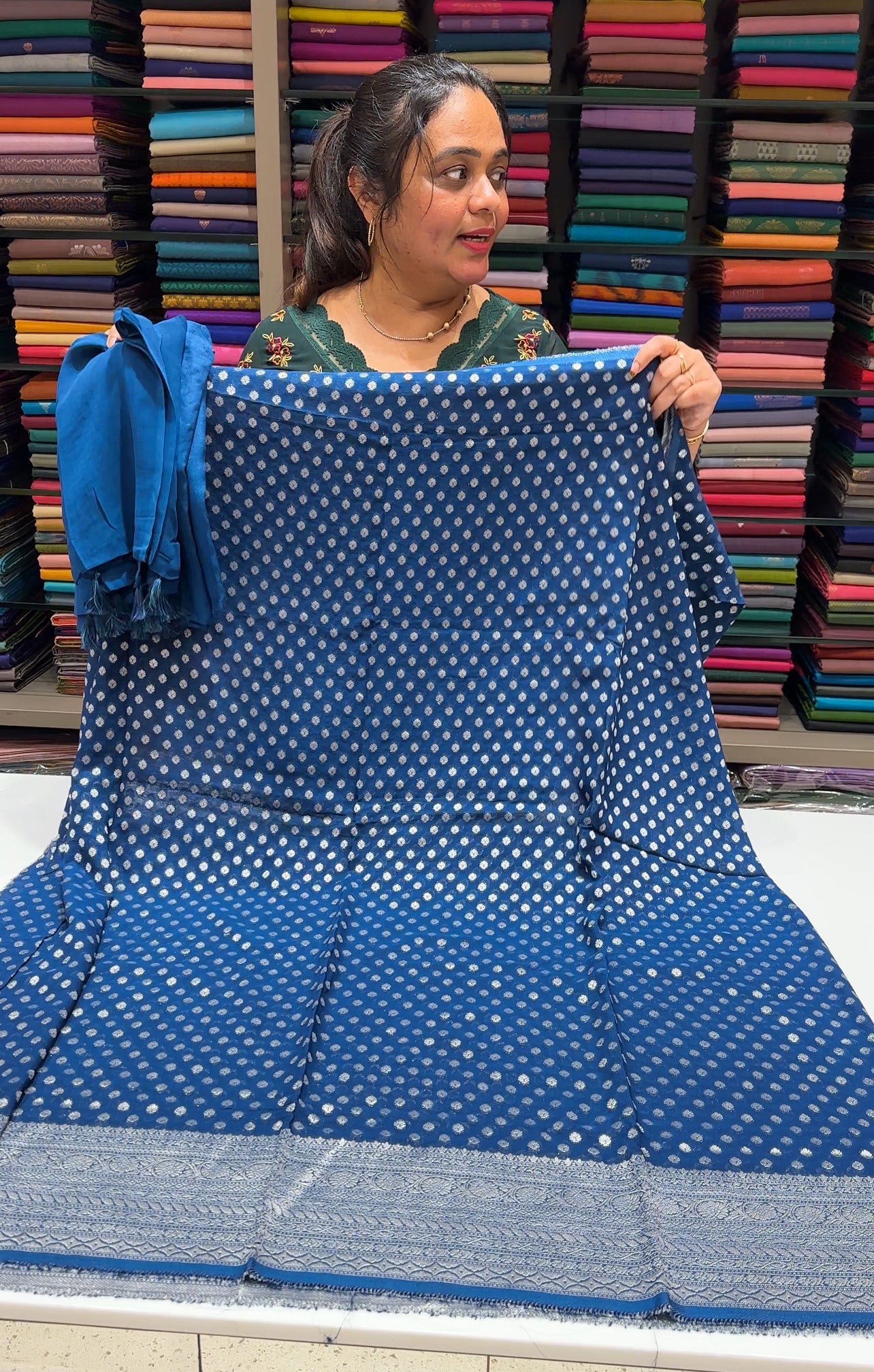 BANARASI UNSTITCHED SALWAR SUITS - IHA 26510