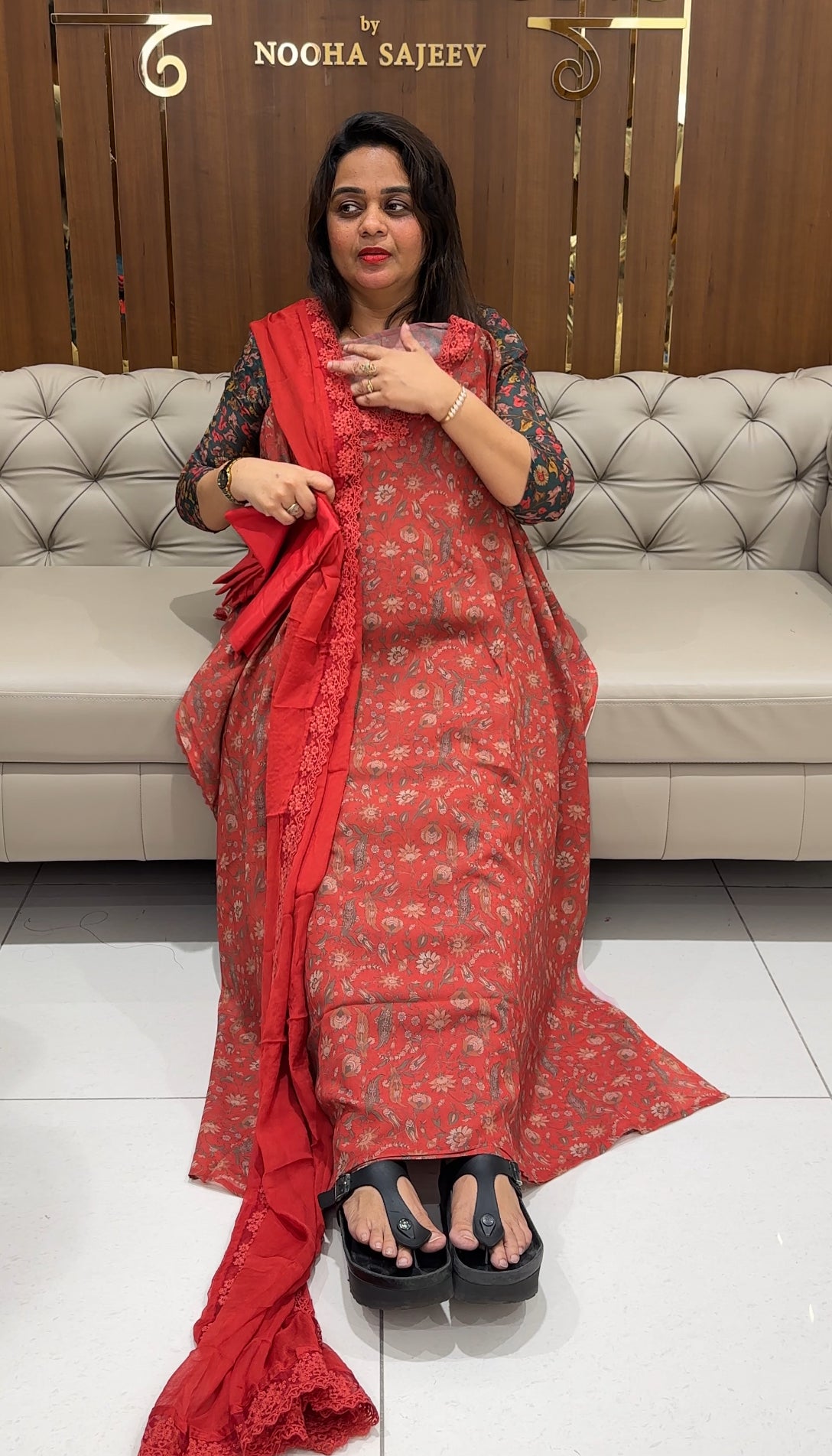 PRINTED GEORGETTE UNSTITCHED SALWAR SUITS - IHA 23390