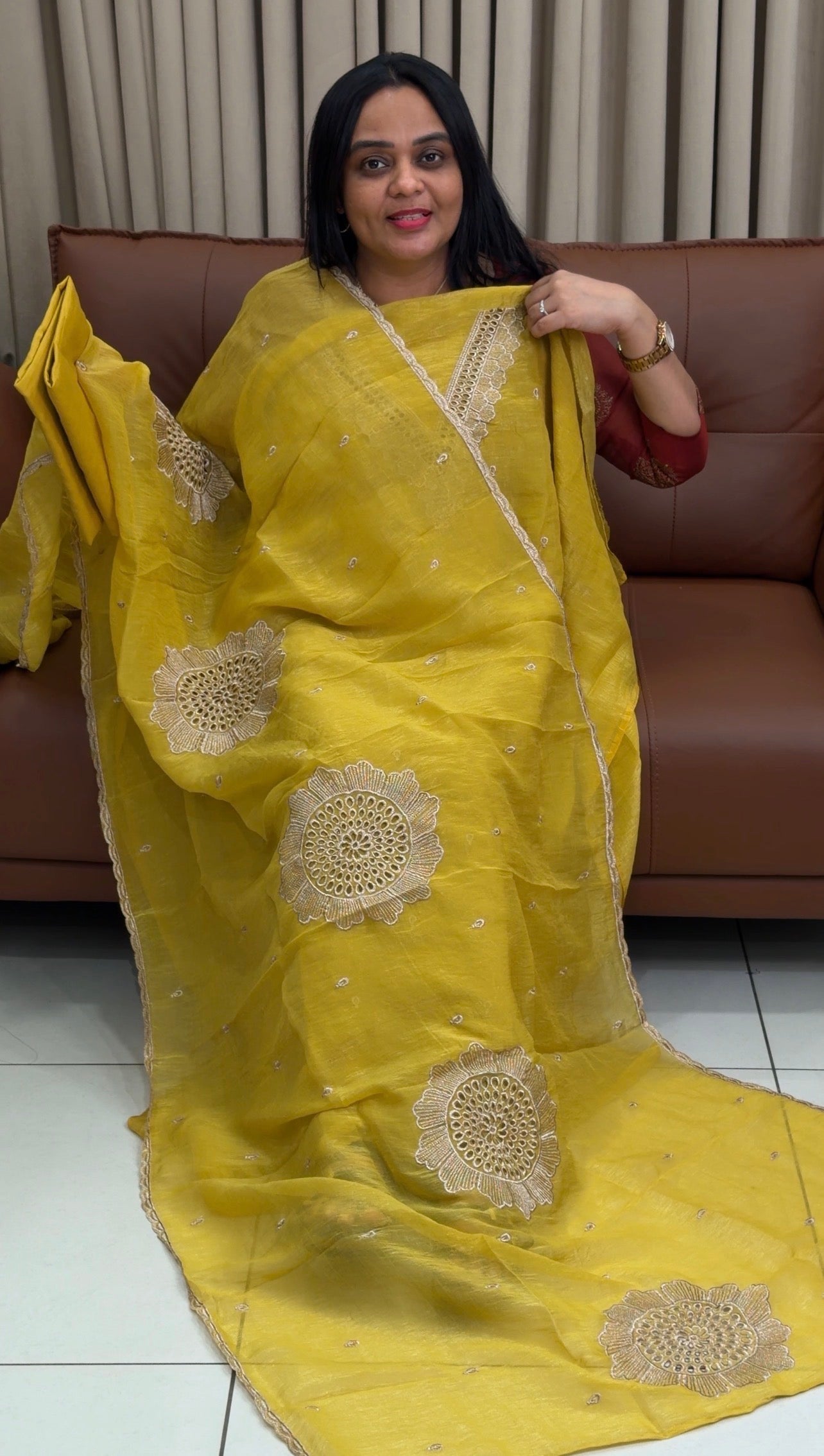 SEMI RAW SILK UNSTITCHED SALWAR SUITS - IHA 34704