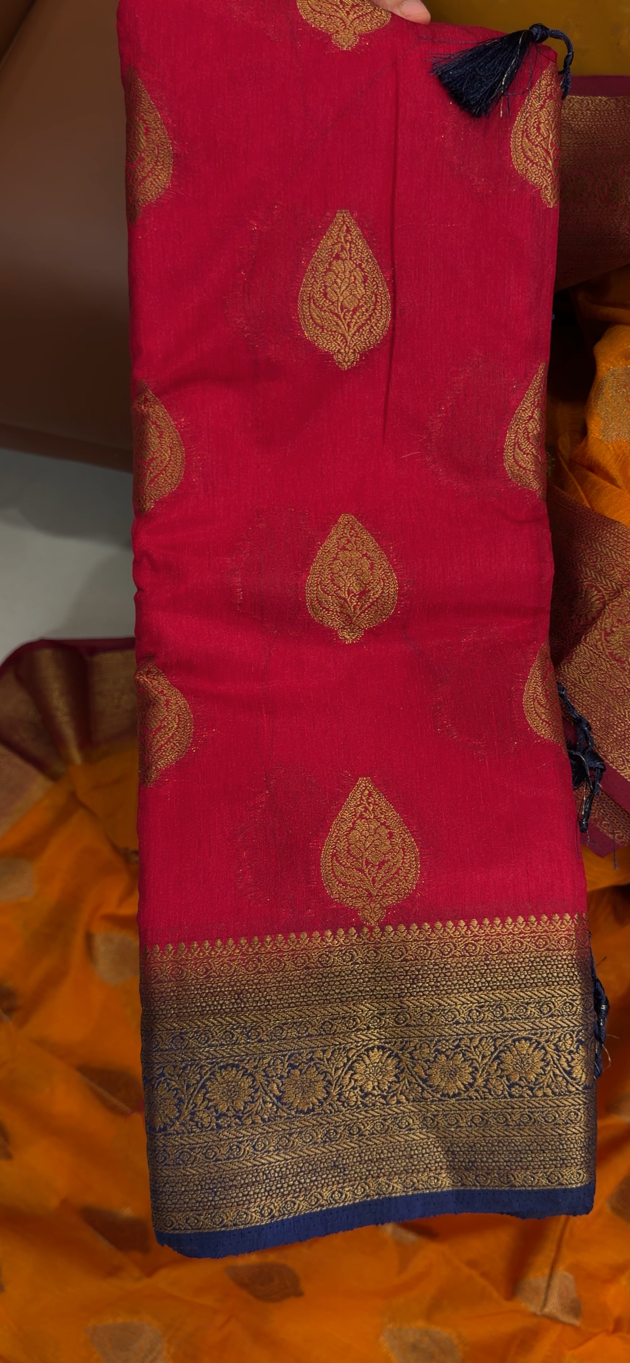 SEMI BANARASI SAREES - IHA 34411