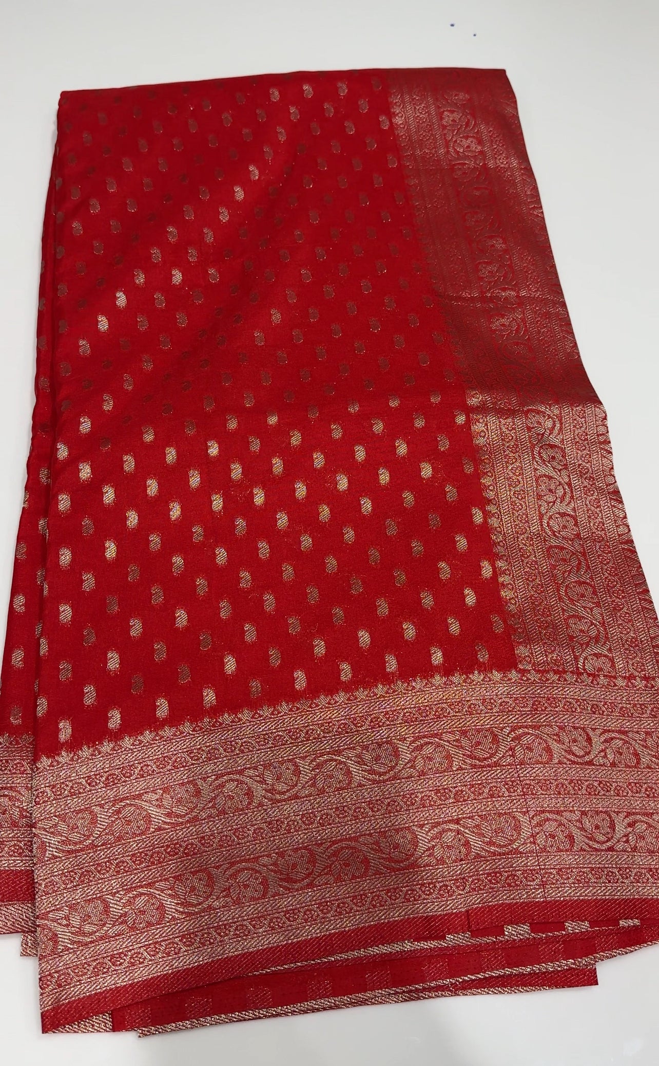 SEMI BANARASI SAREES - IHA 27348
